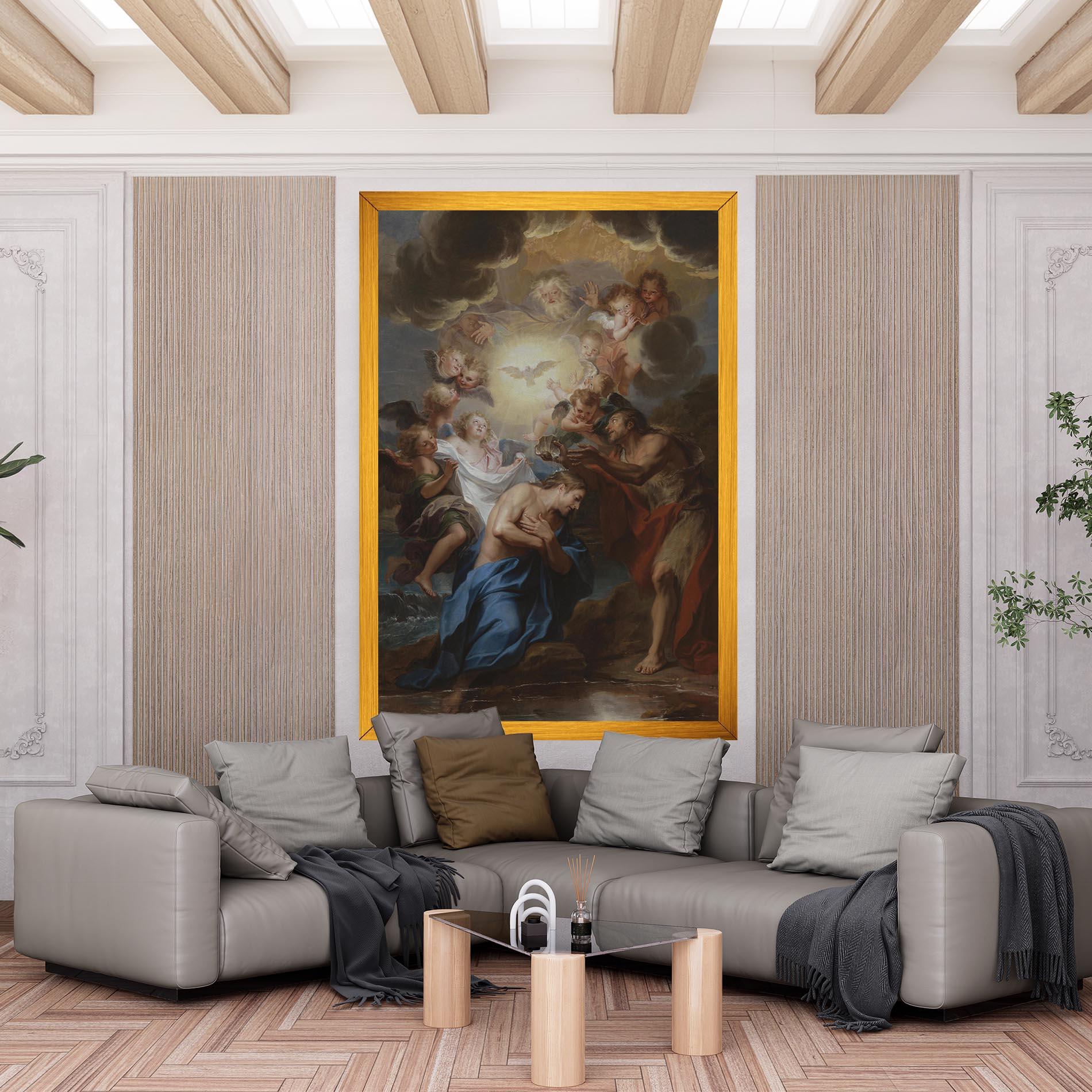 Картина на платно Bird Floating mockup 6