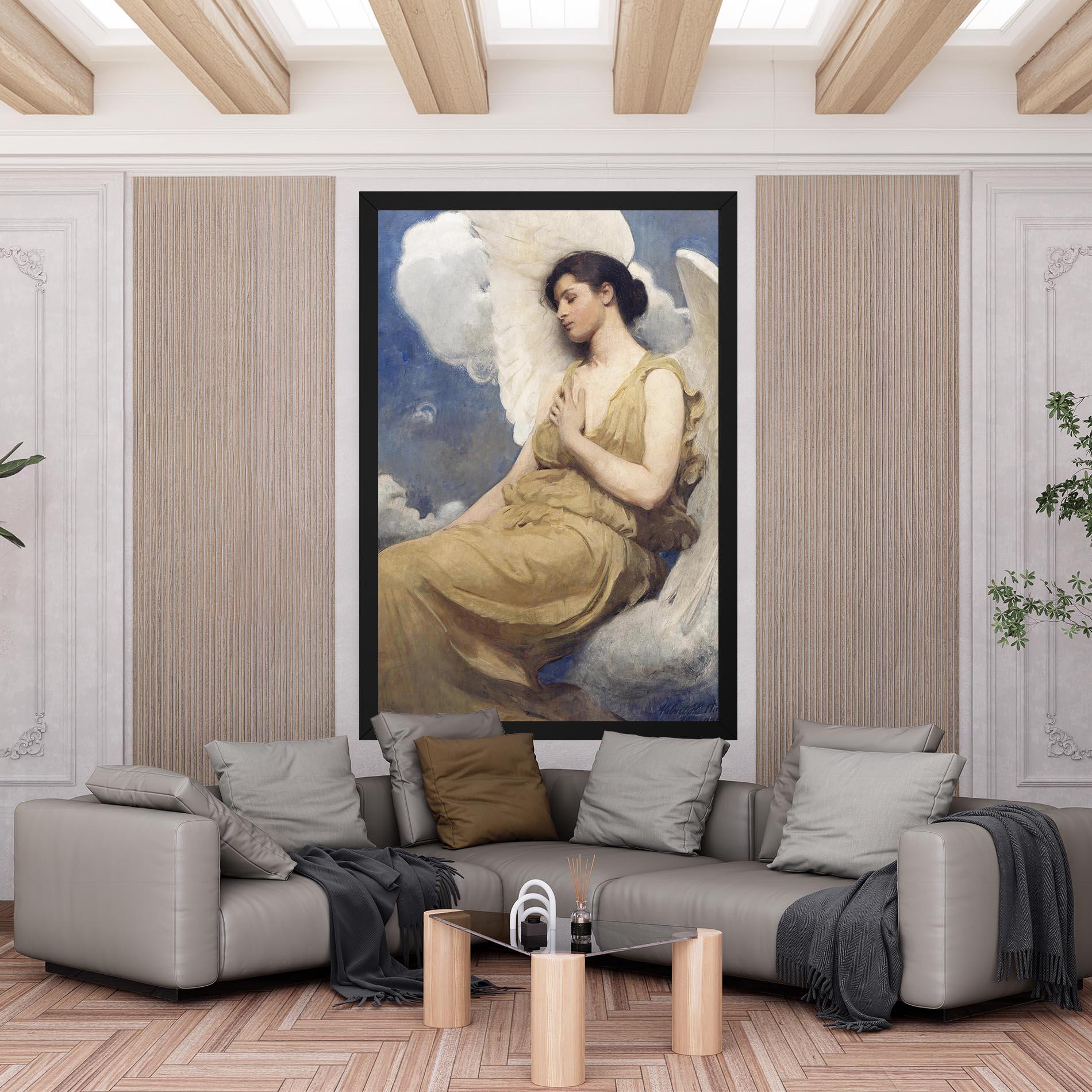 Картина на платно Angel Woman Painting mockup 6