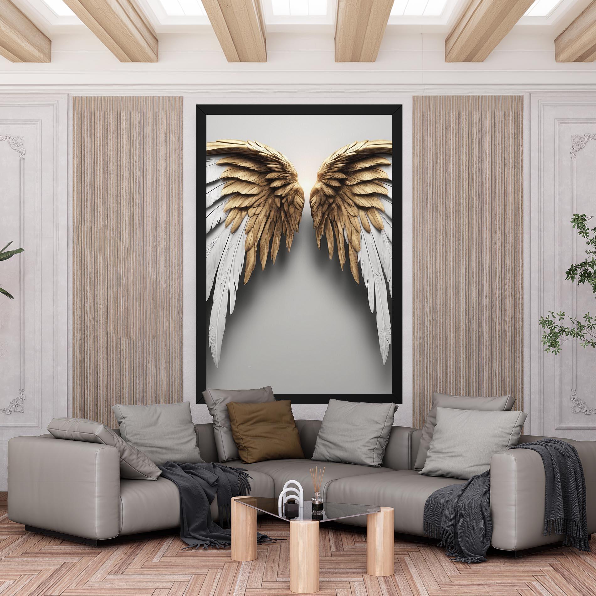 Картина на платно Realistic Angel Wings mockup 6