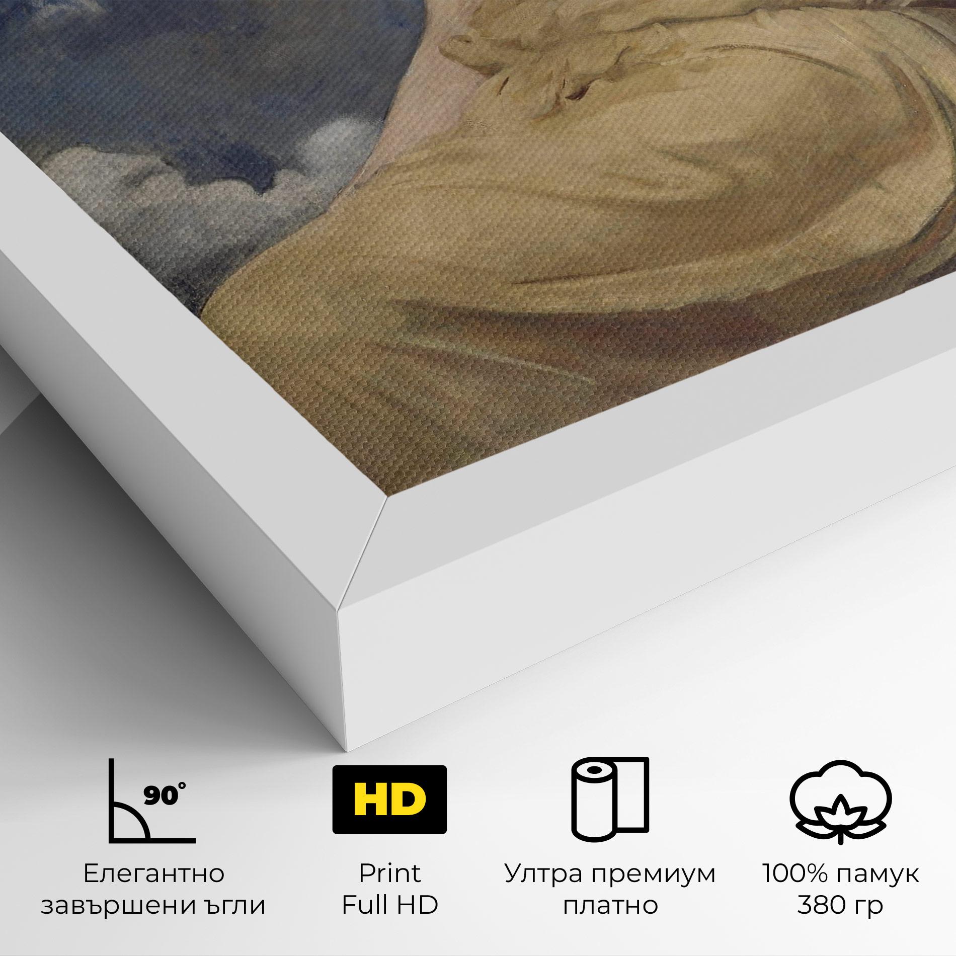 Картина на платно Angel Woman Painting mockup 4