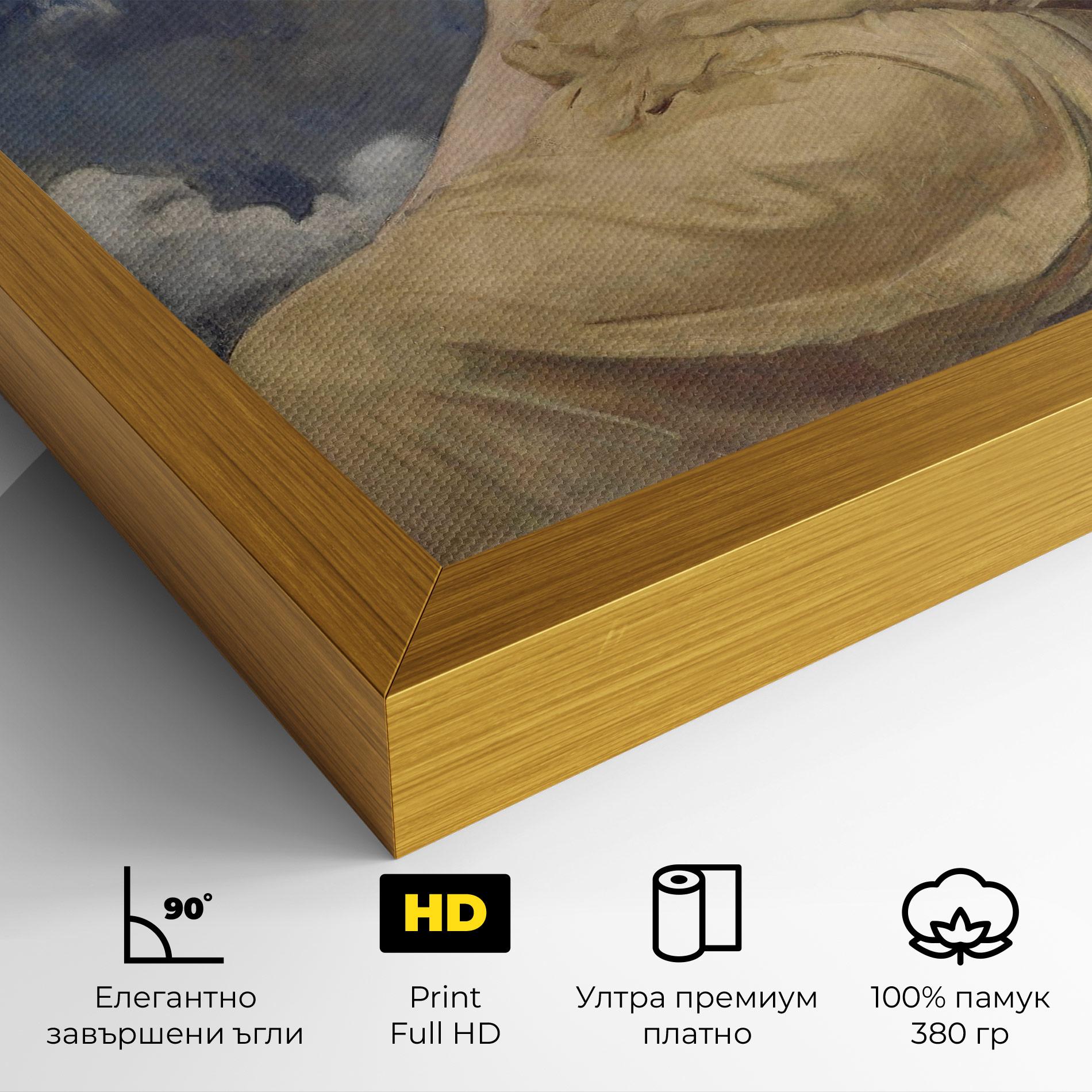 Картина на платно Angel Woman Painting mockup 4