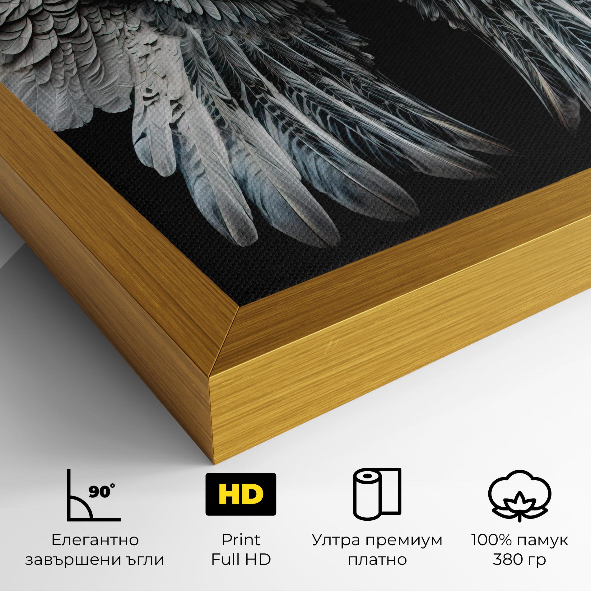 Картина на платно Big Angel Wings mockup 4