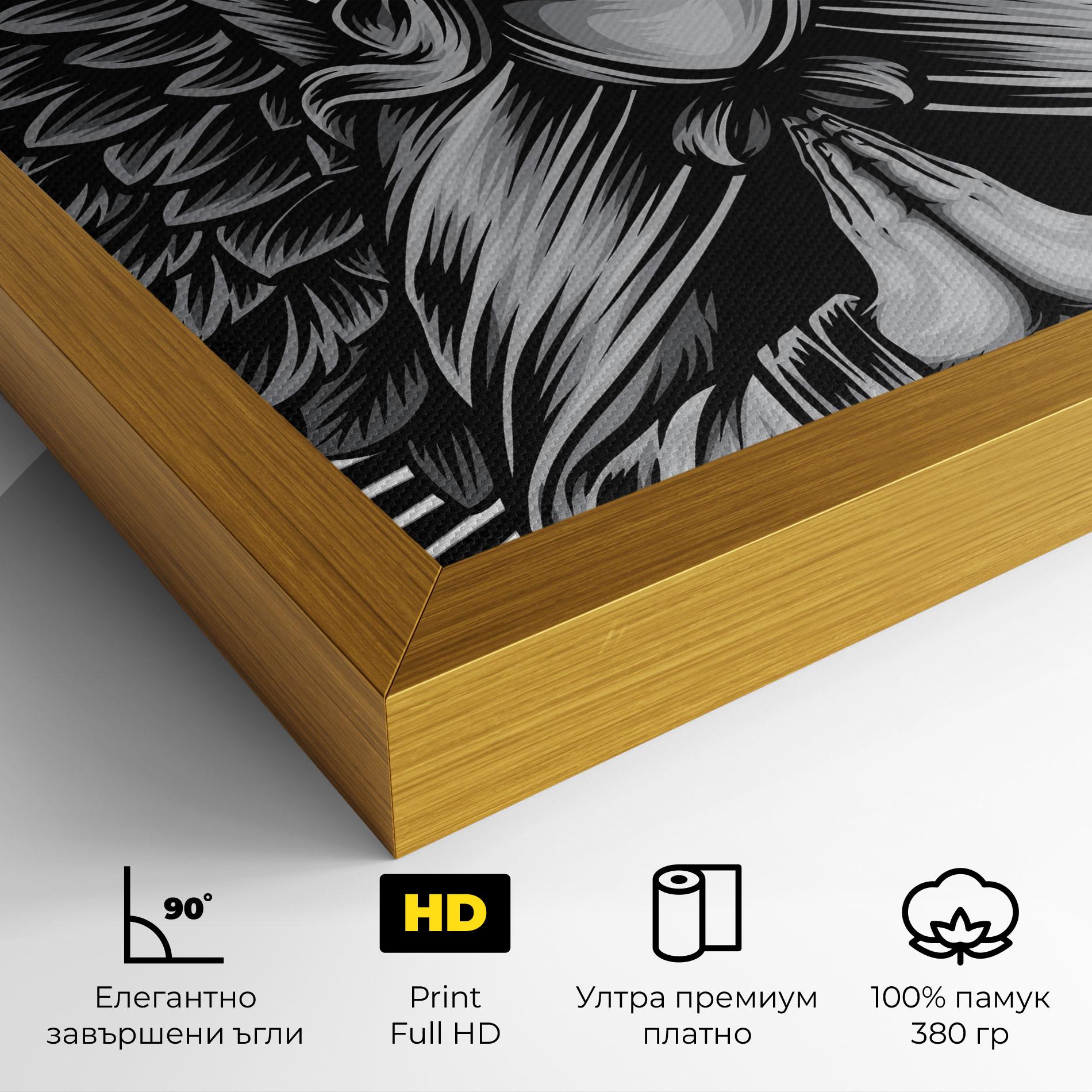 Картина на платно Wings Pray mockup 4