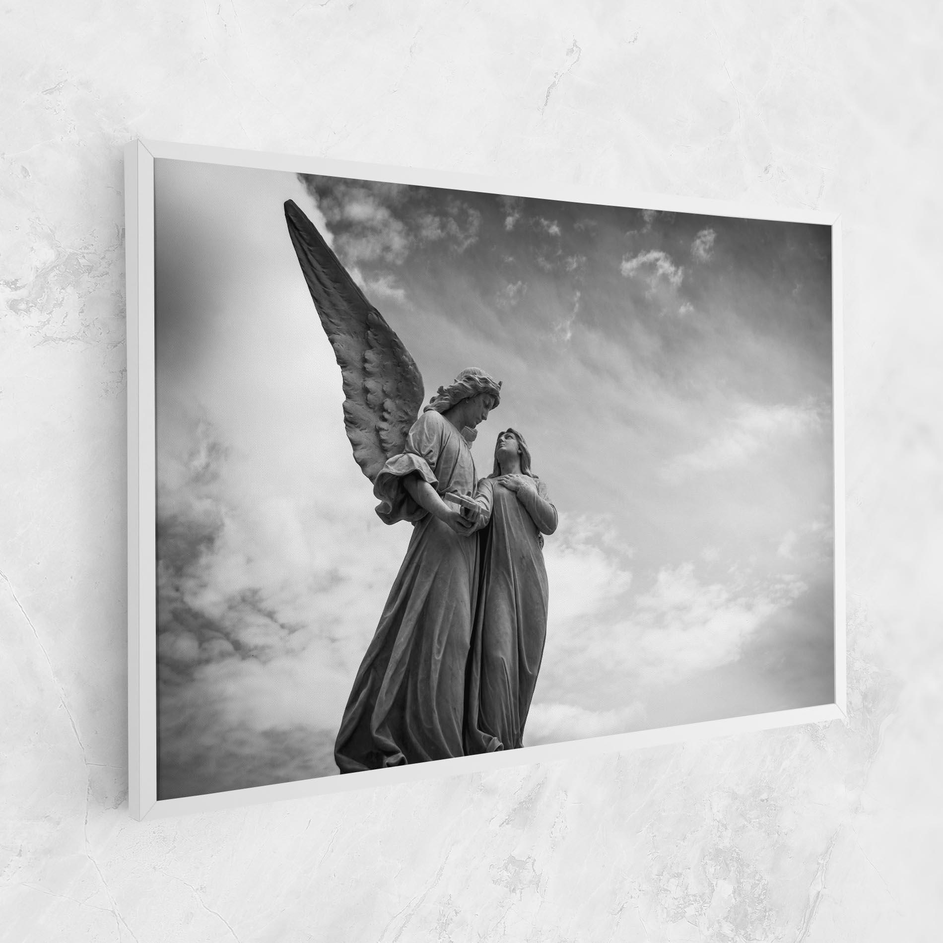 Картина на платно Grey Stone Angels mockup 1