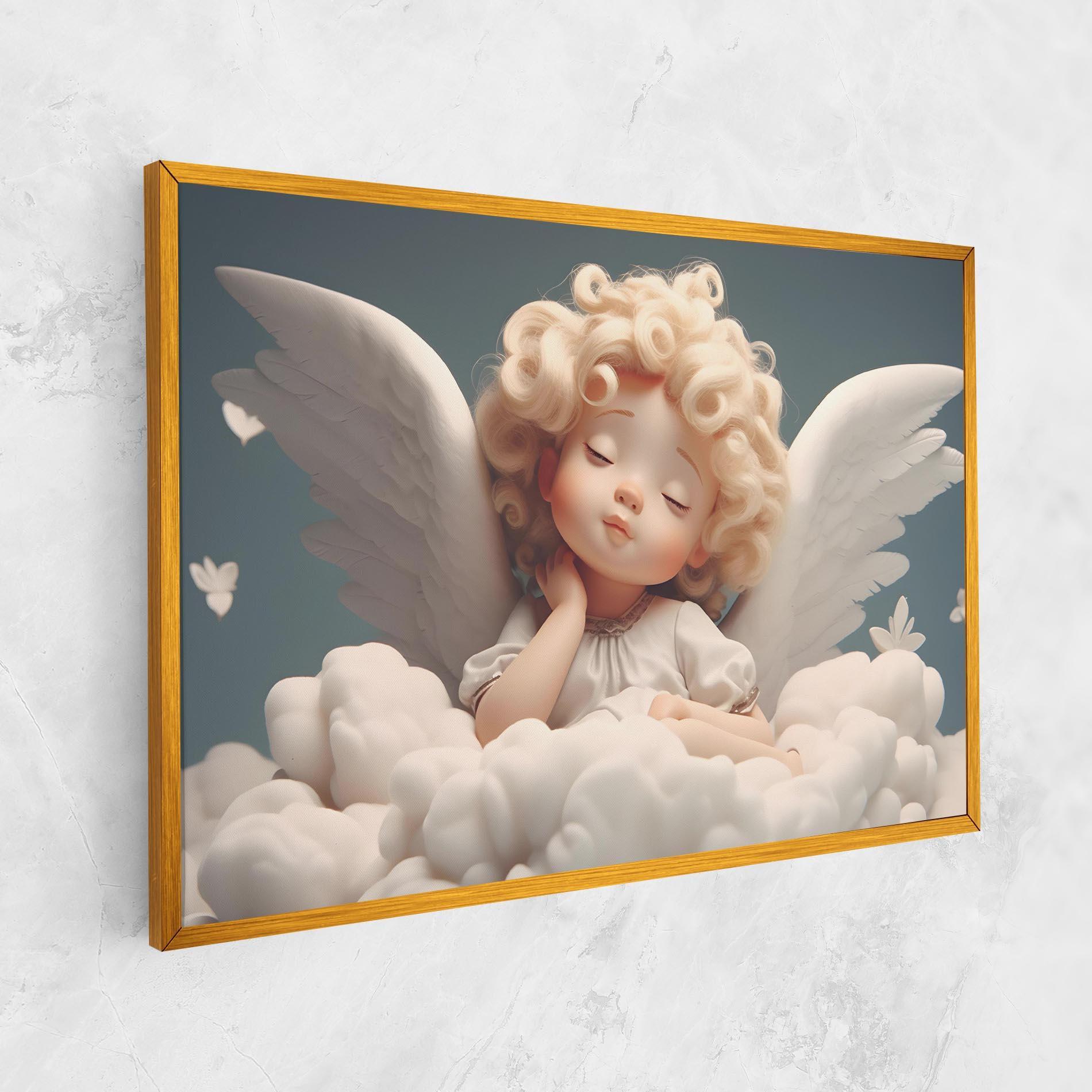Картина на платно Statue Baby Angel mockup 1