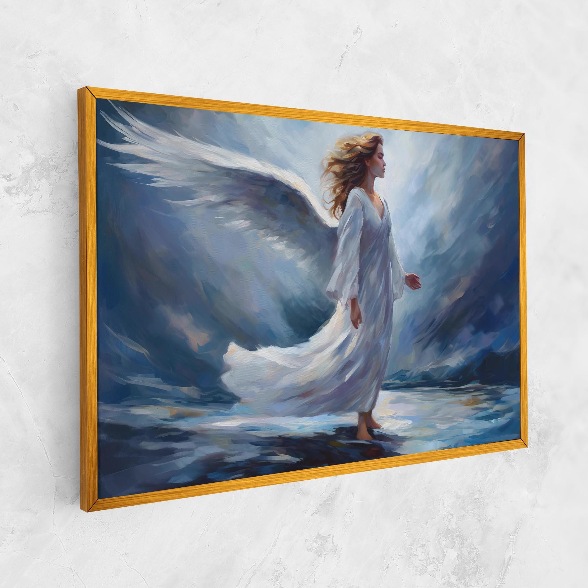 Картина на платно Wind Angel Woman mockup 1