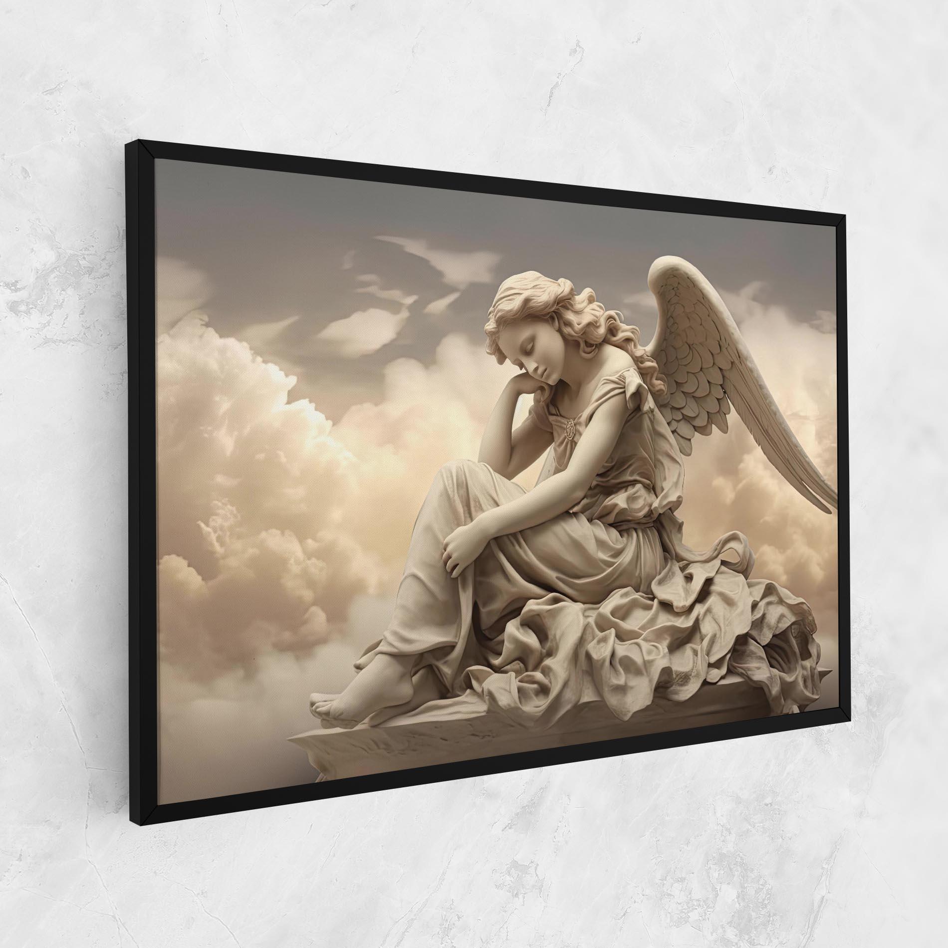 Картина на платно Angel Guardian Cloud mockup 1