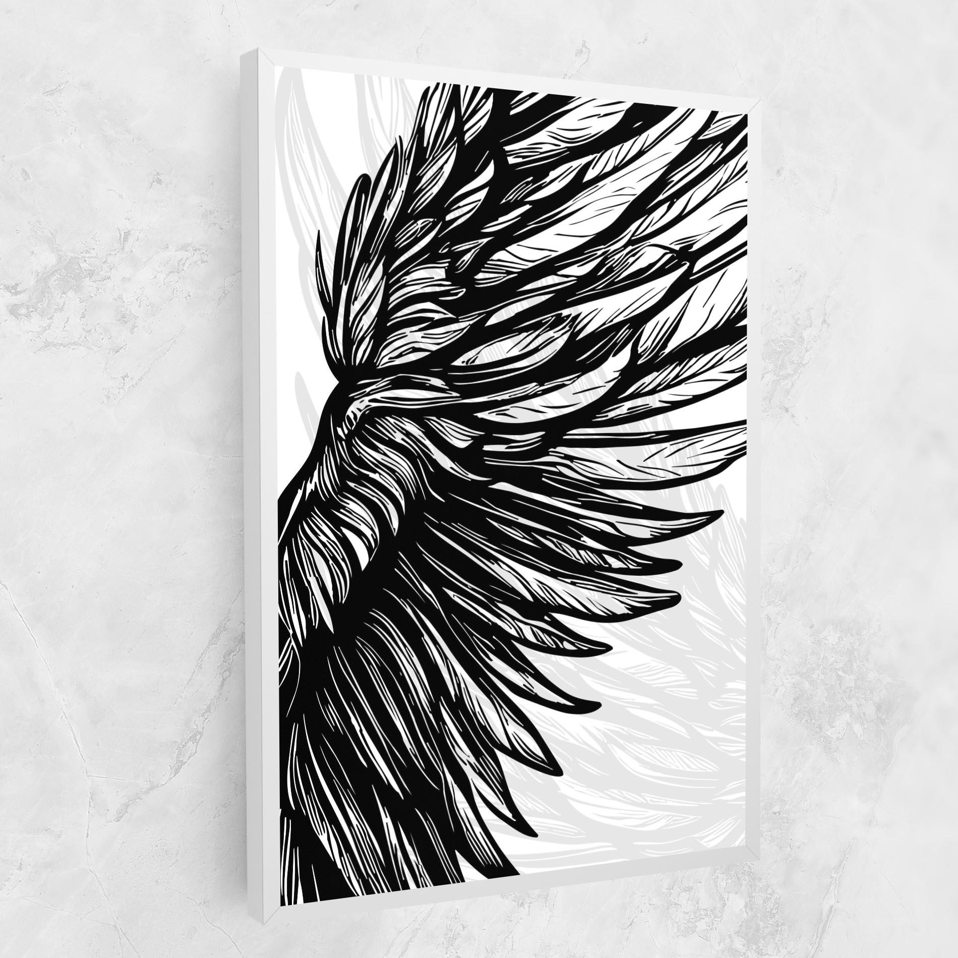 Картина на платно Wing Line mockup 1