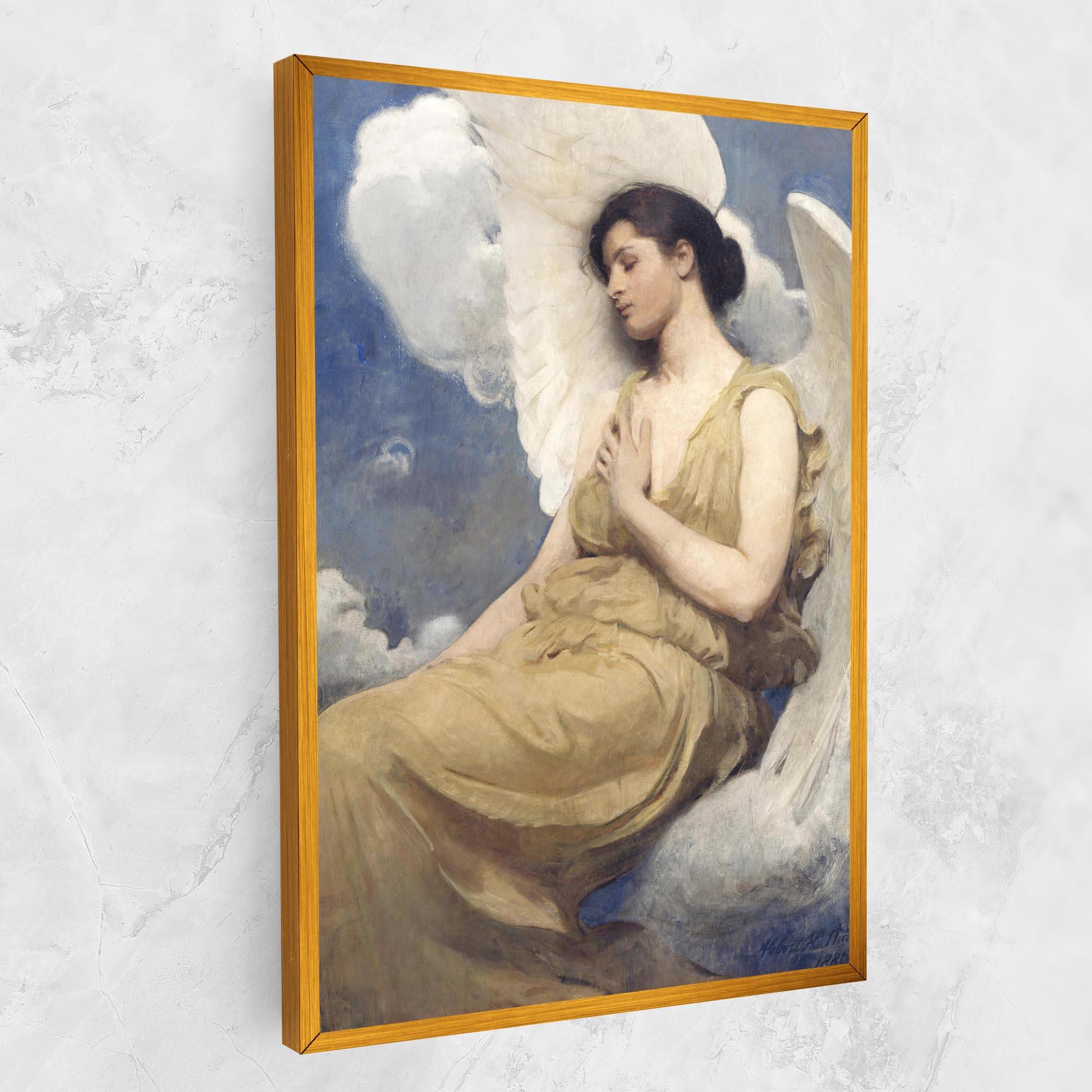 Картина на платно Angel Woman Painting mockup 1