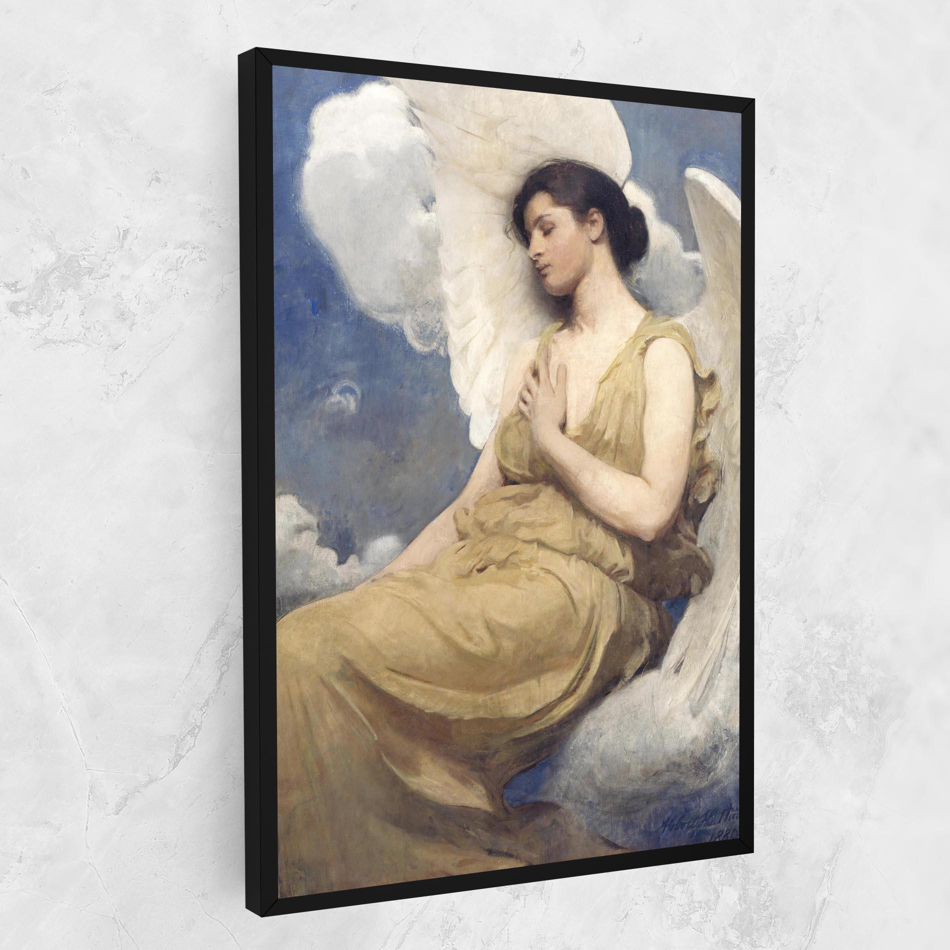Картина на платно Angel Woman Painting mockup 1