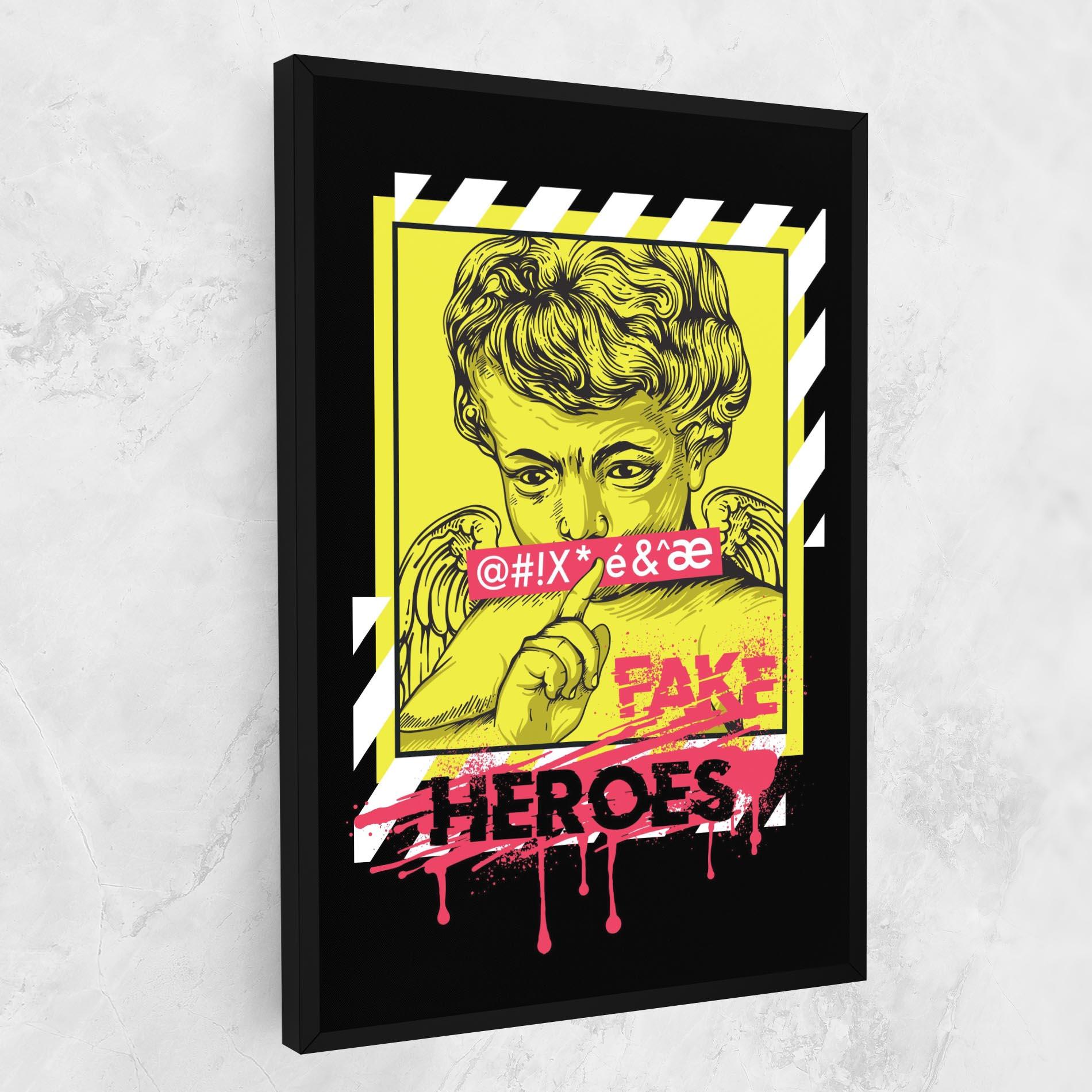Картина на платно Fake Heroes mockup 1
