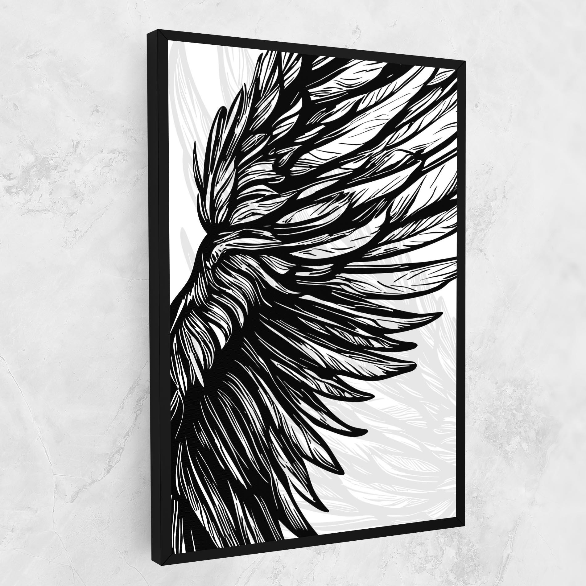 Картина на платно Wing Line mockup 1