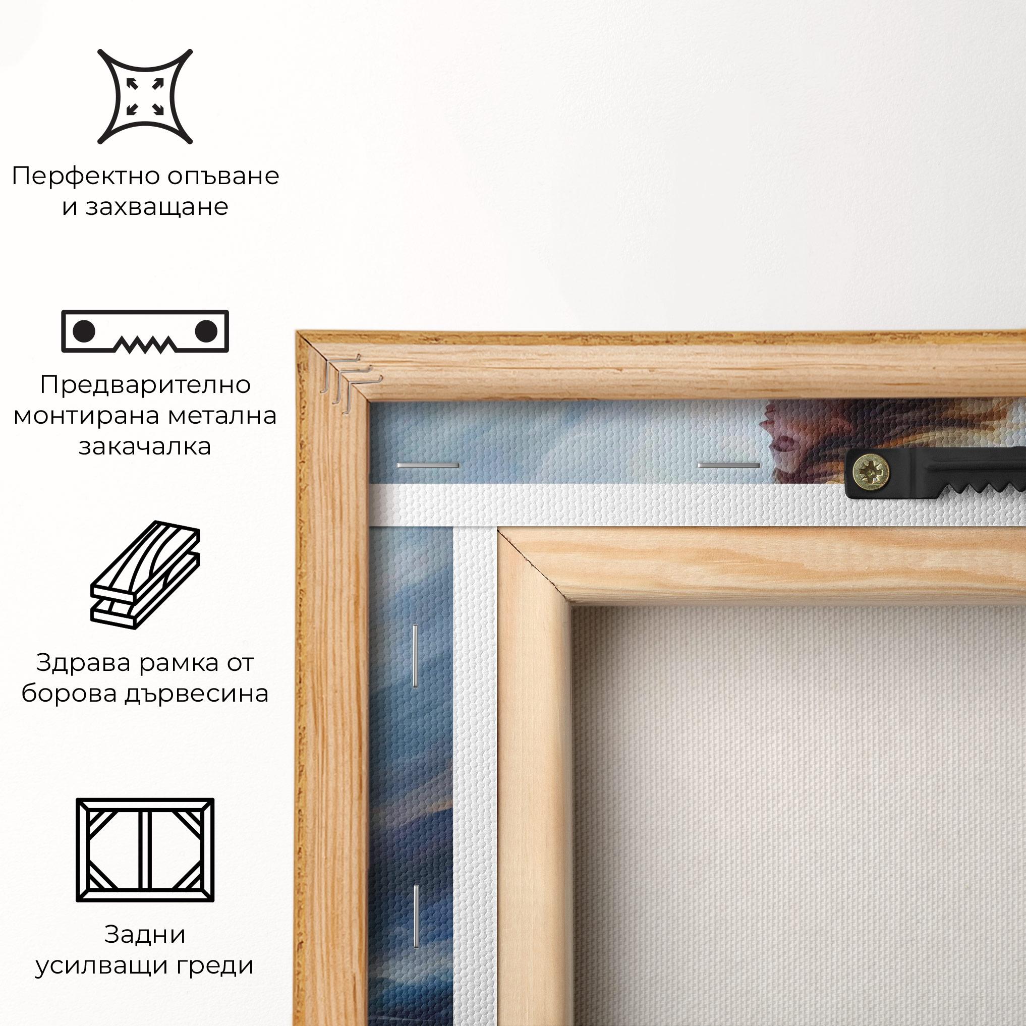 Картина на платно Wind Angel Woman mockup 5