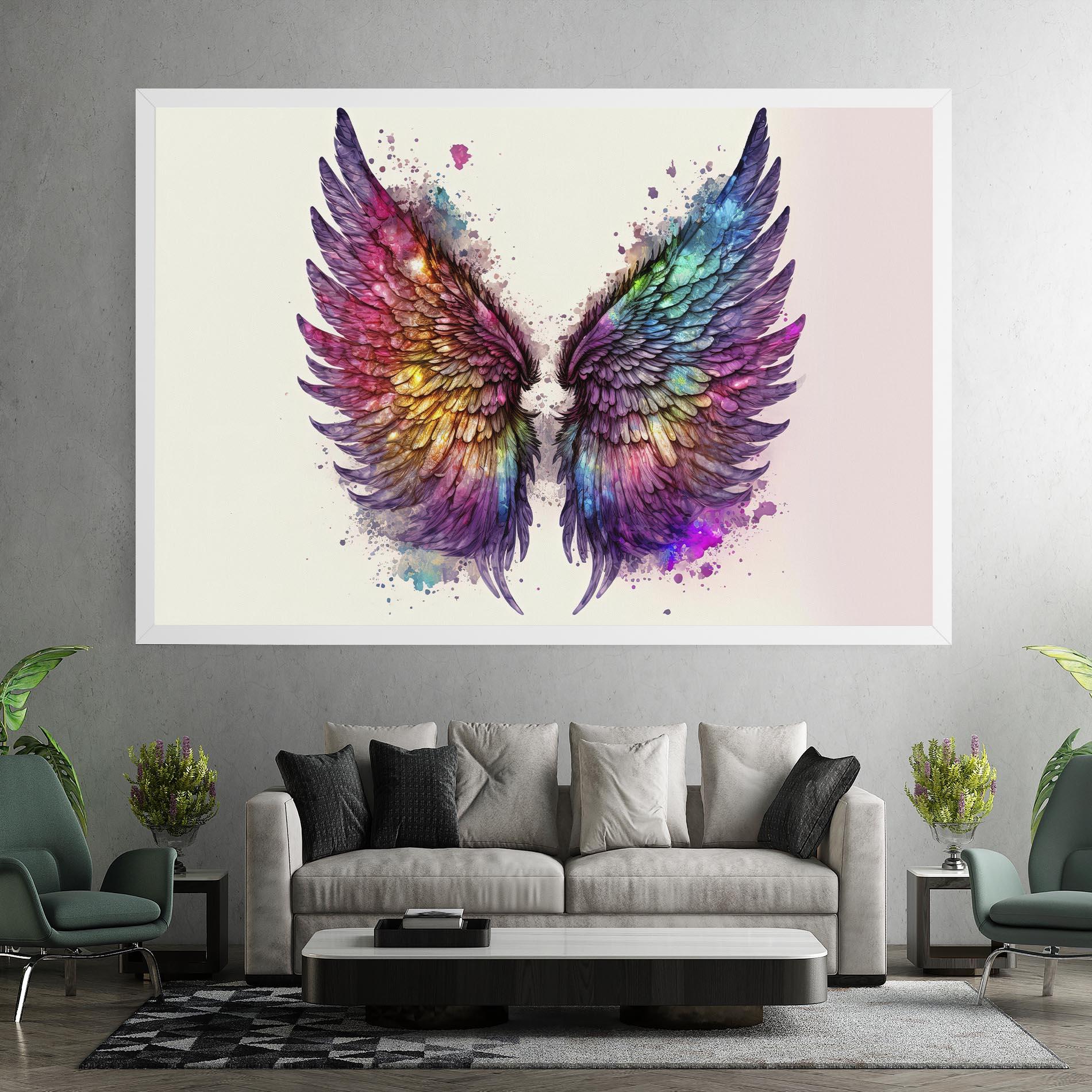 Картина на платно Magic Watercolor Wings mockup 7