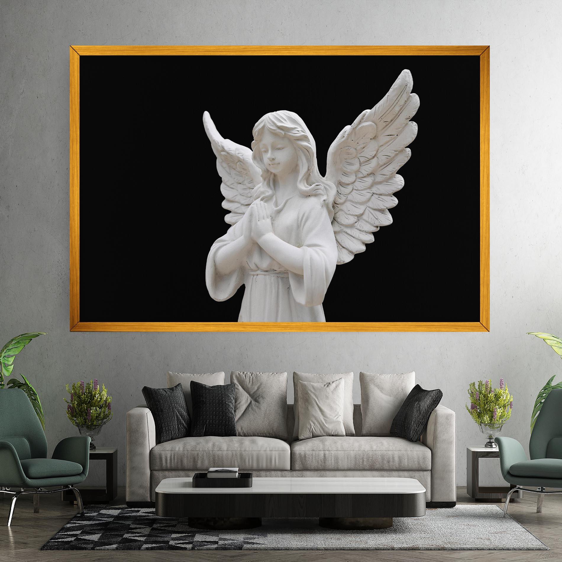 Картина на платно Pretty Angel Statues mockup 7