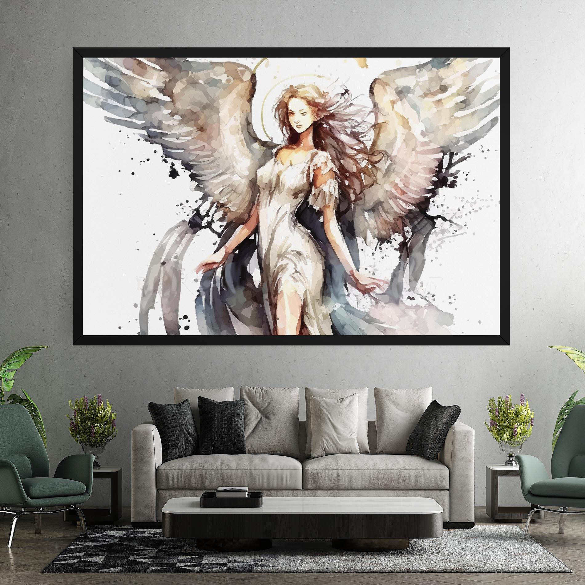 Картина на платно Angel Lady mockup 7