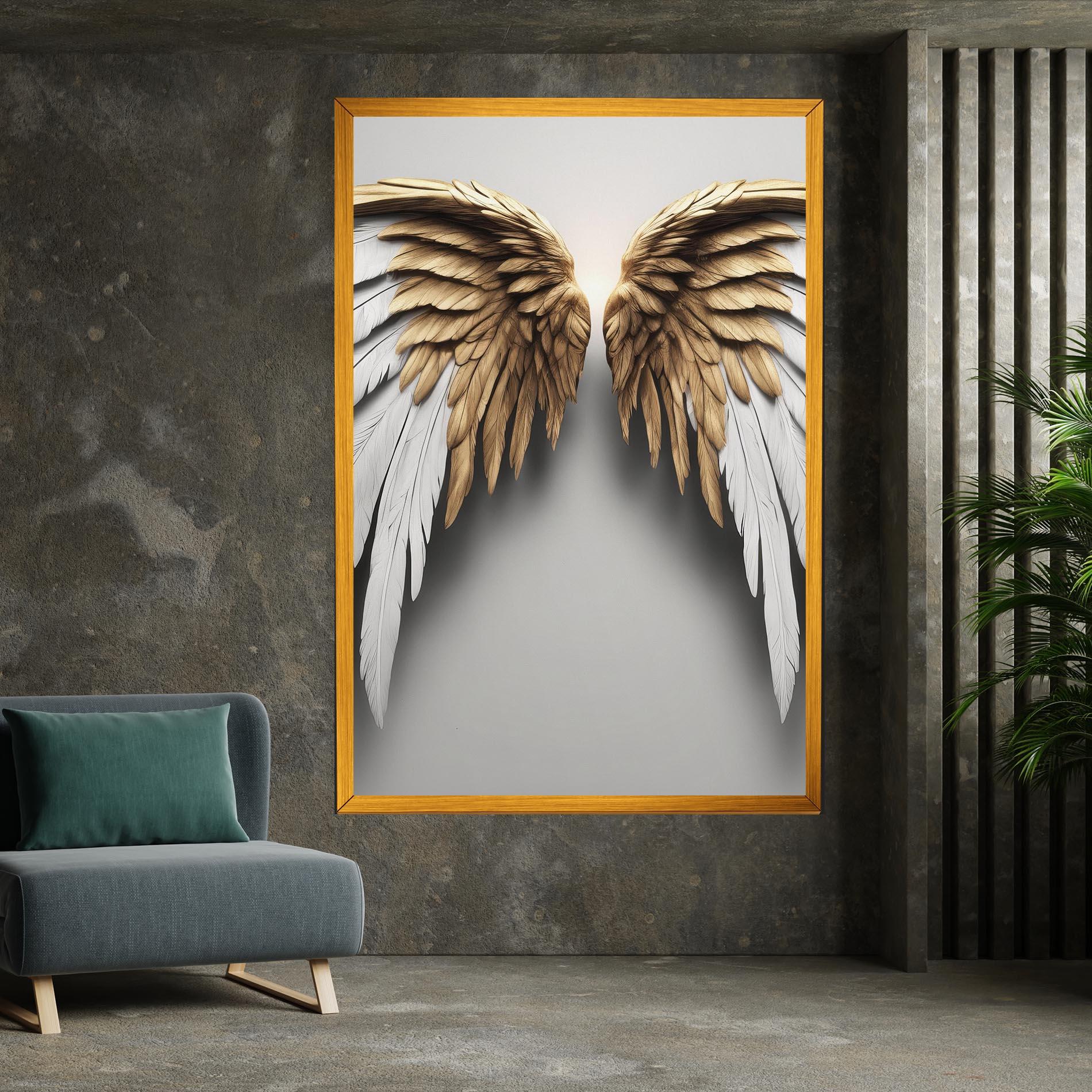 Картина на платно Realistic Angel Wings mockup 7