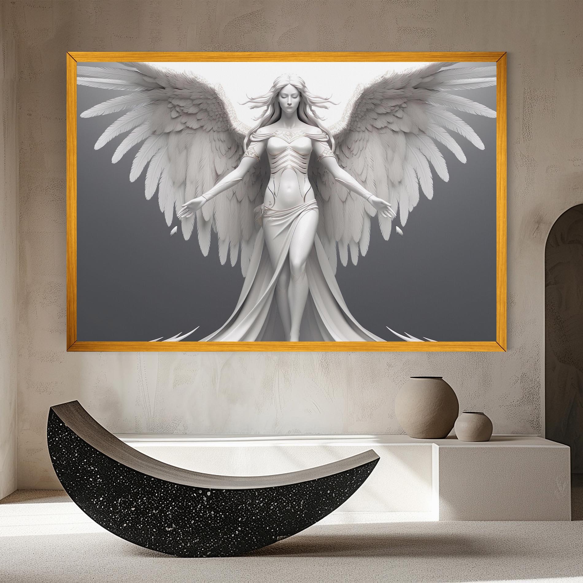 Картина на платно White Stone Woman mockup 8