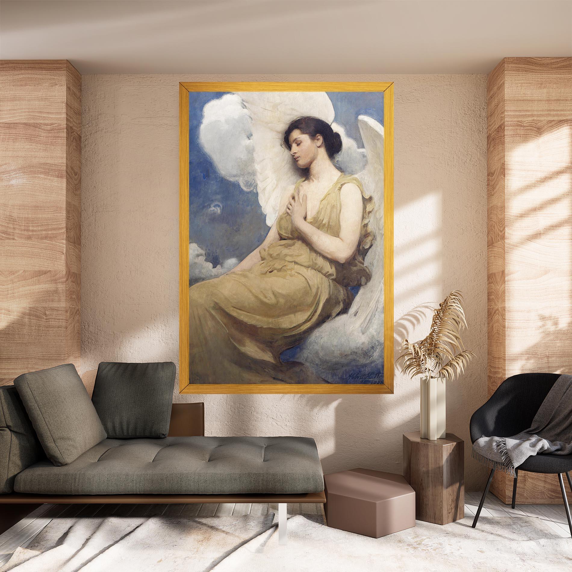 Картина на платно Angel Woman Painting mockup 8