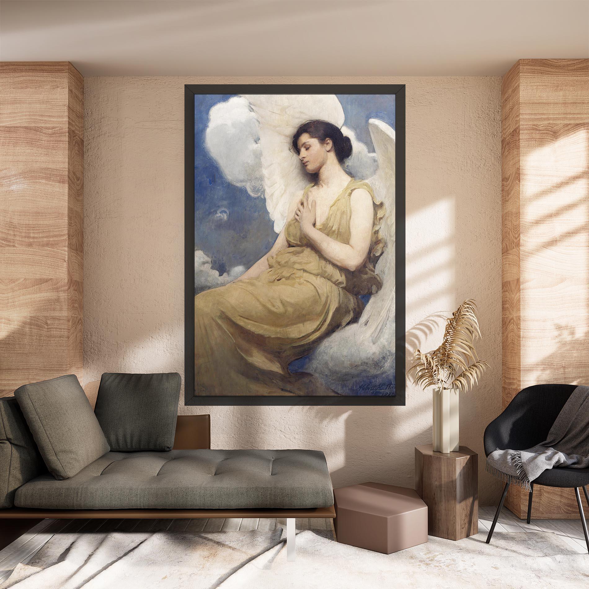 Картина на платно Angel Woman Painting mockup 8