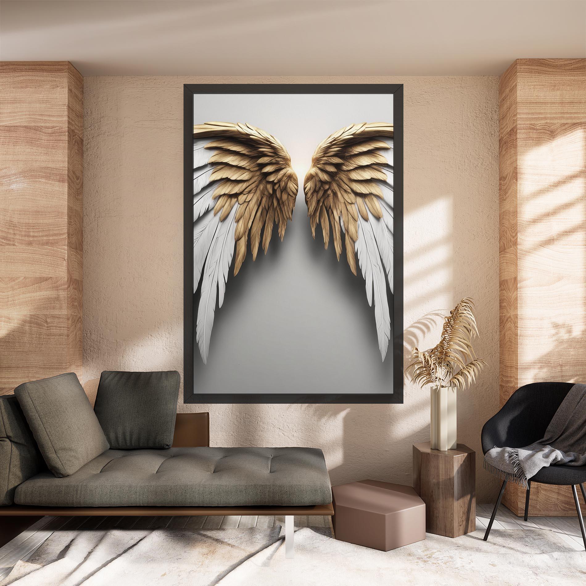 Картина на платно Realistic Angel Wings mockup 8