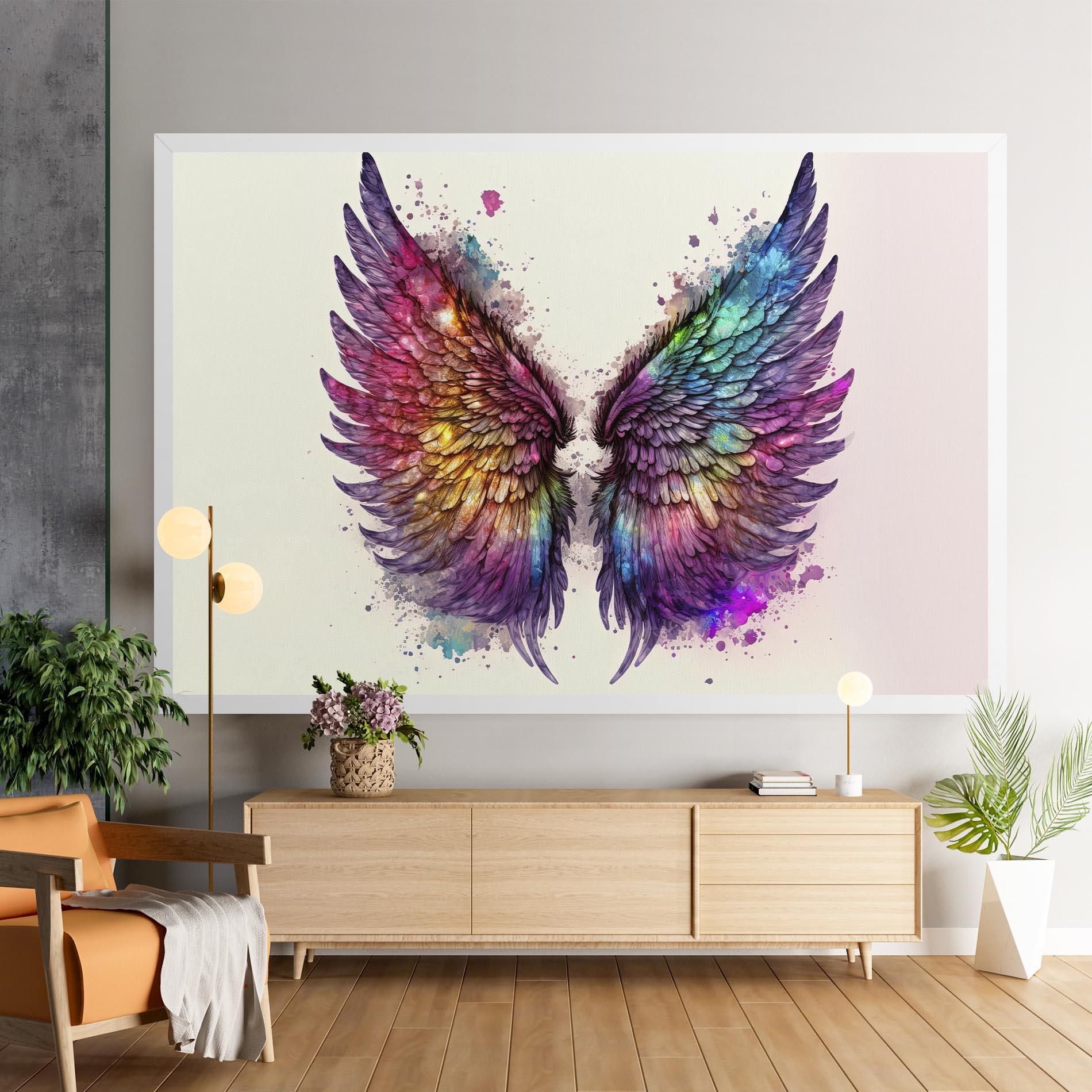 Картина на платно Magic Watercolor Wings mockup 9