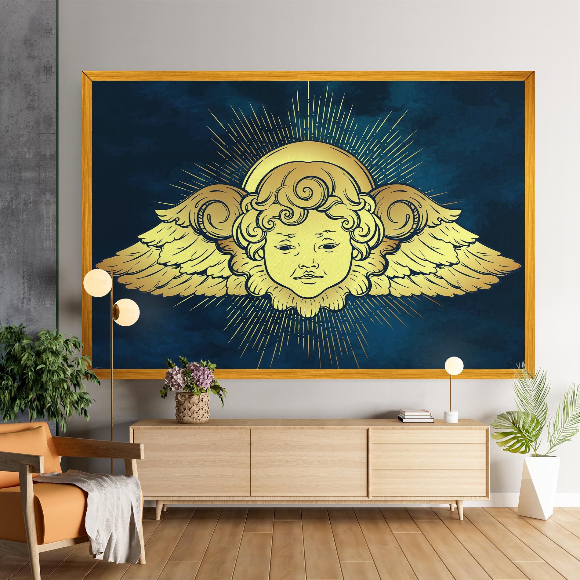 Angel Gold Head mockup 9