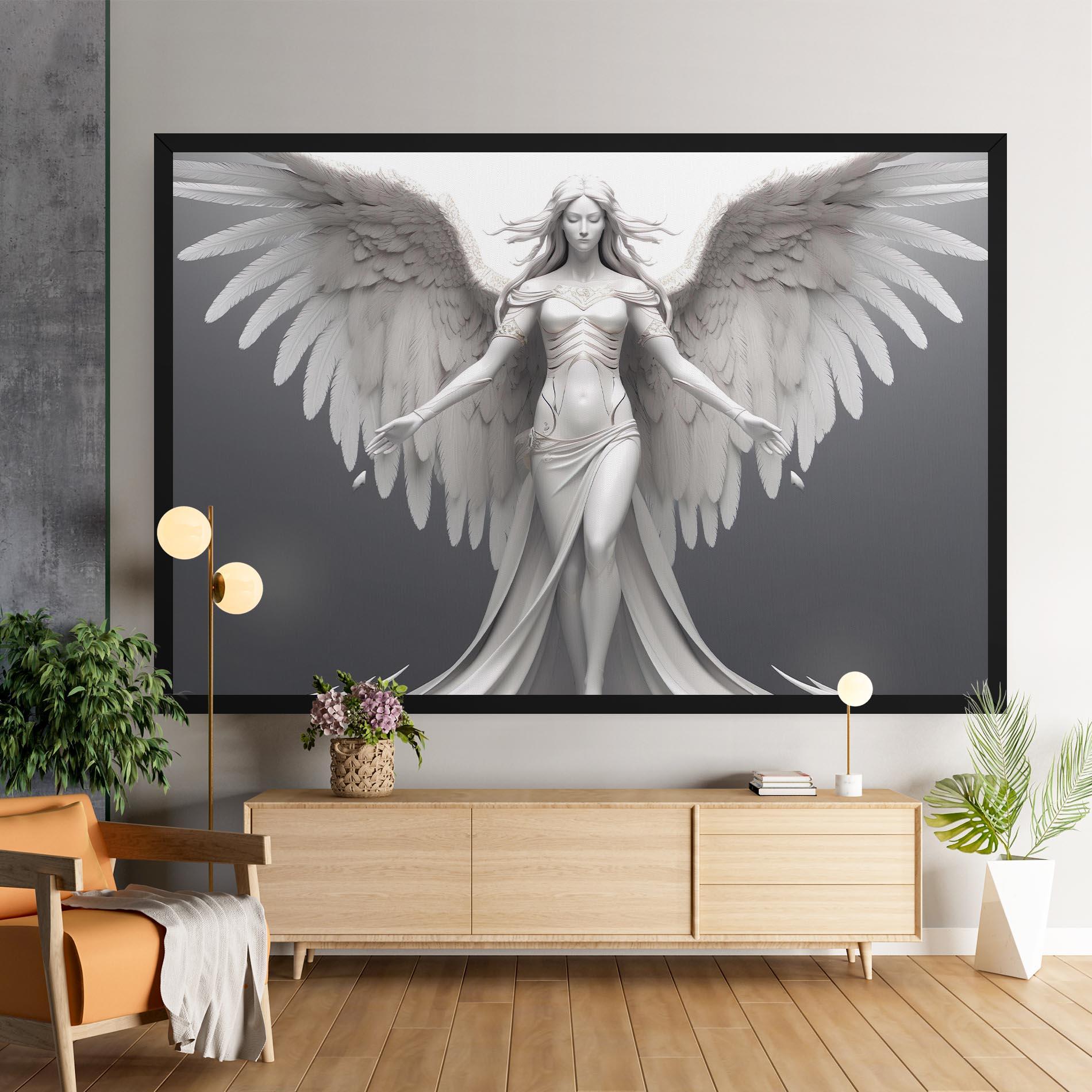 Картина на платно White Stone Woman mockup 9