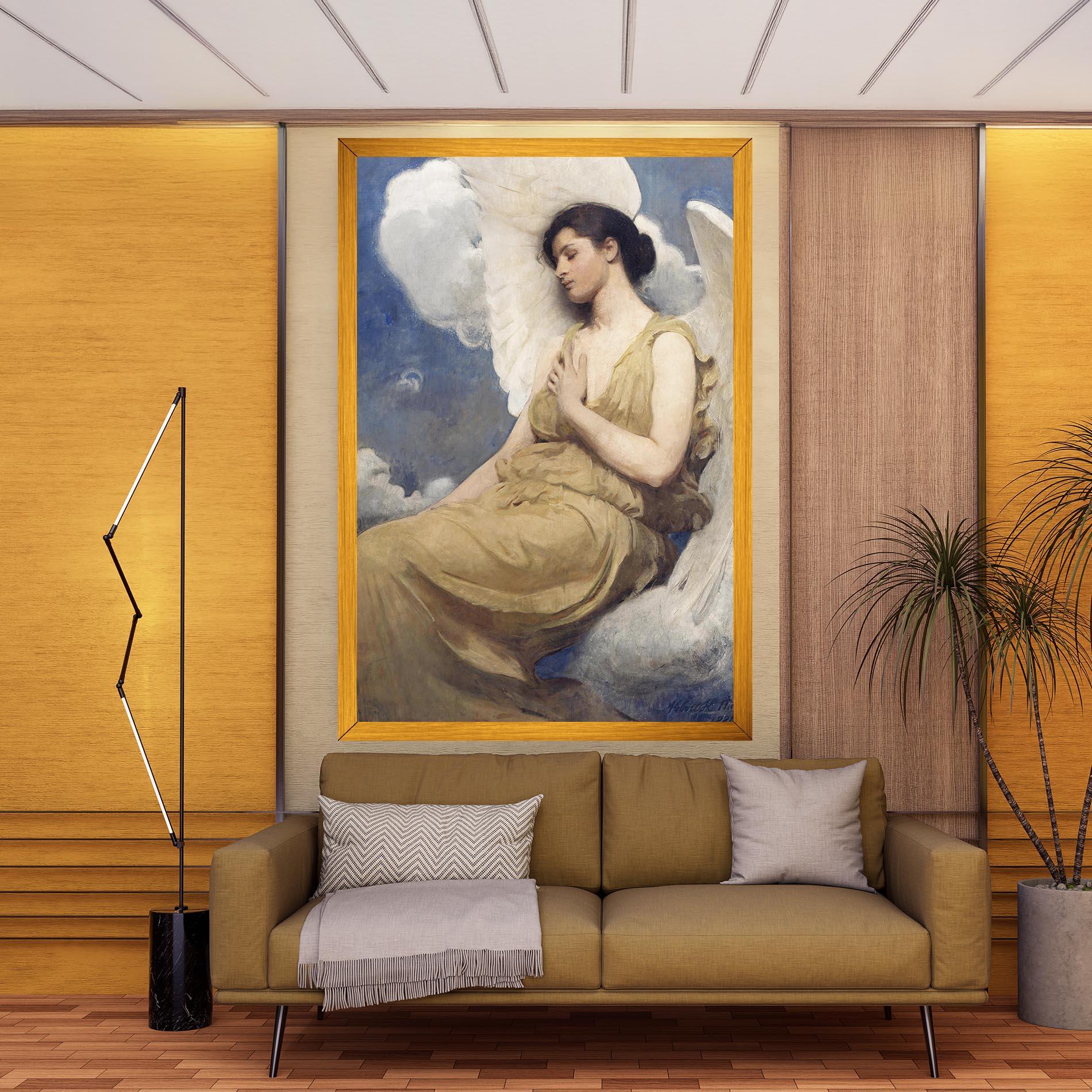 Картина на платно Angel Woman Painting mockup 9