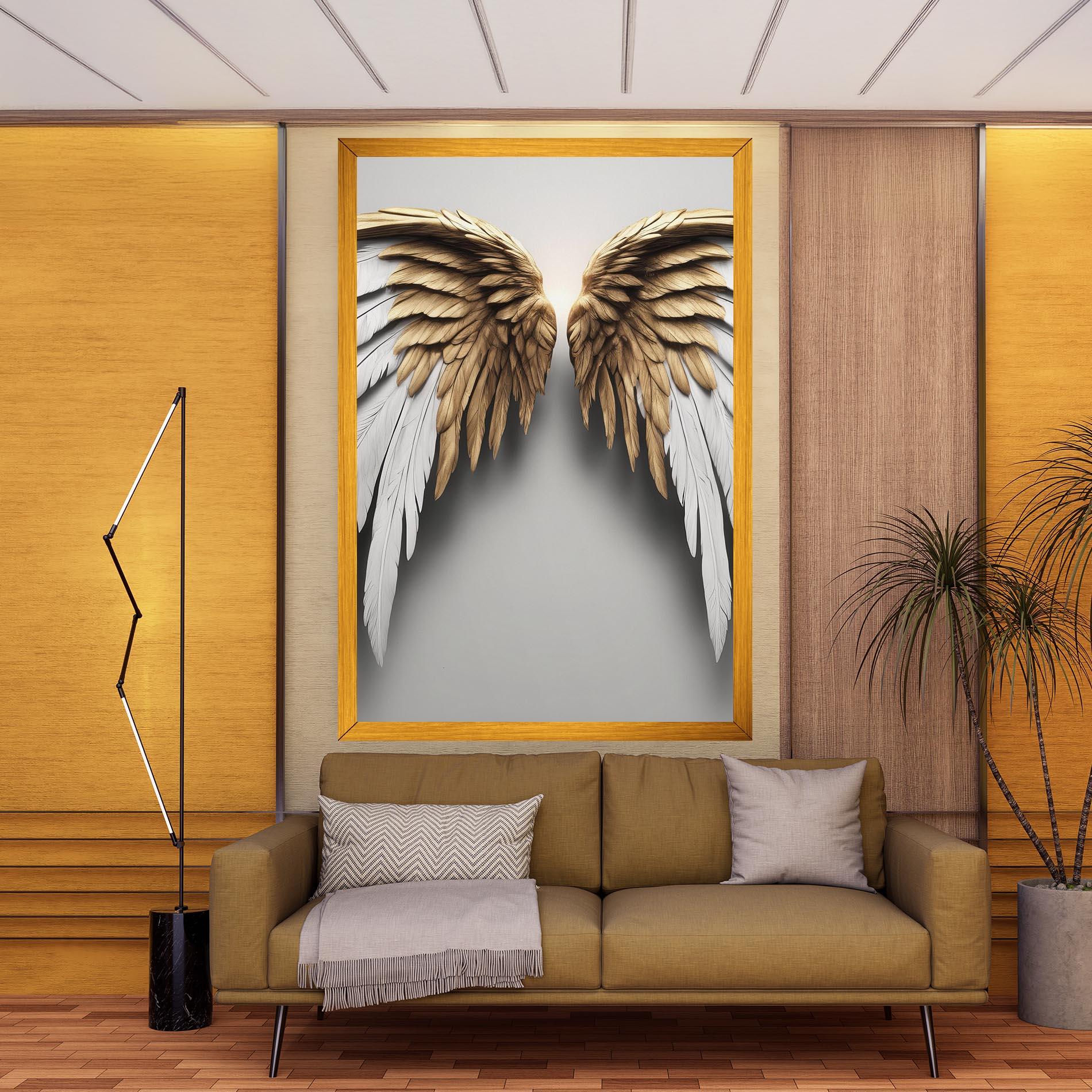 Картина на платно Realistic Angel Wings mockup 9