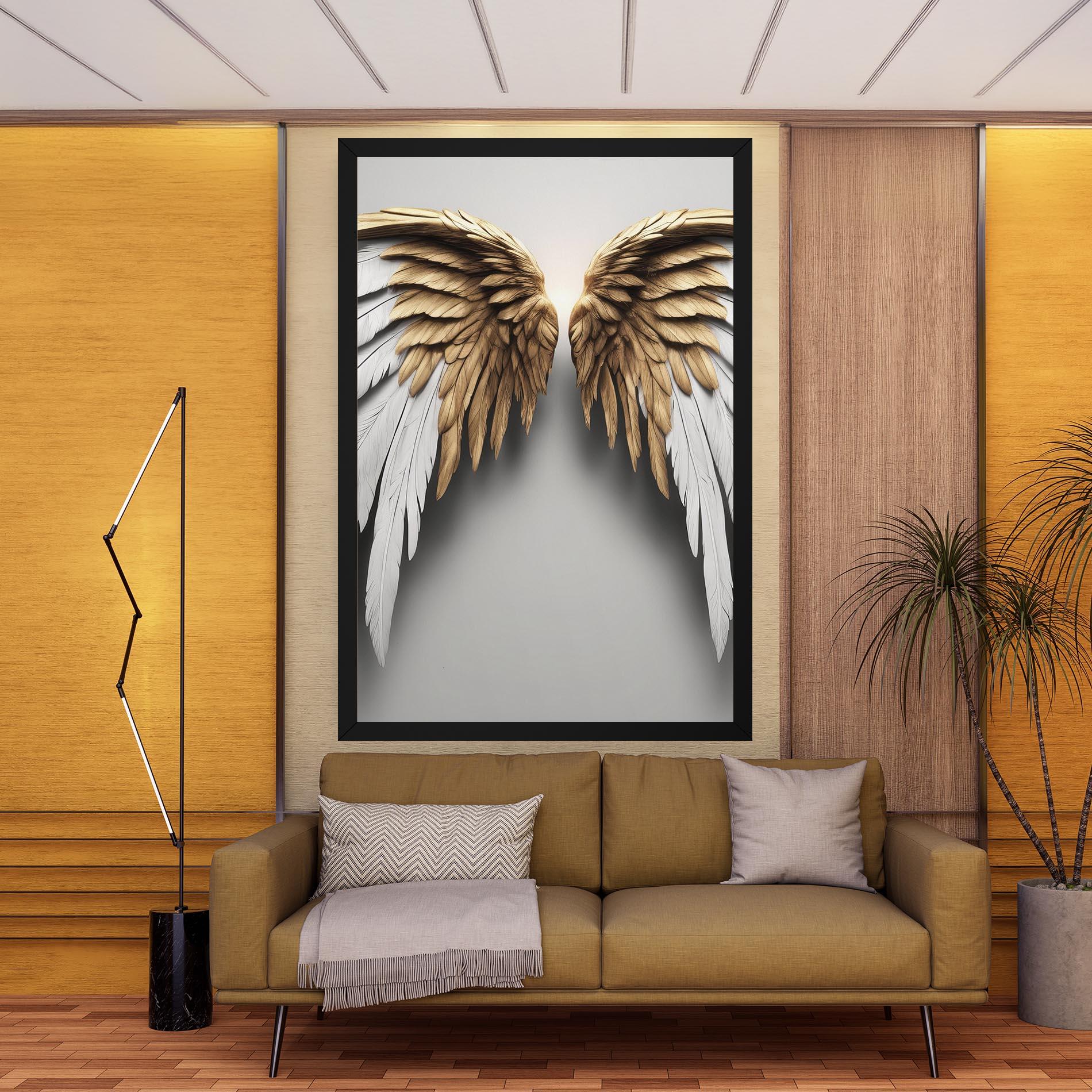 Картина на платно Realistic Angel Wings mockup 9