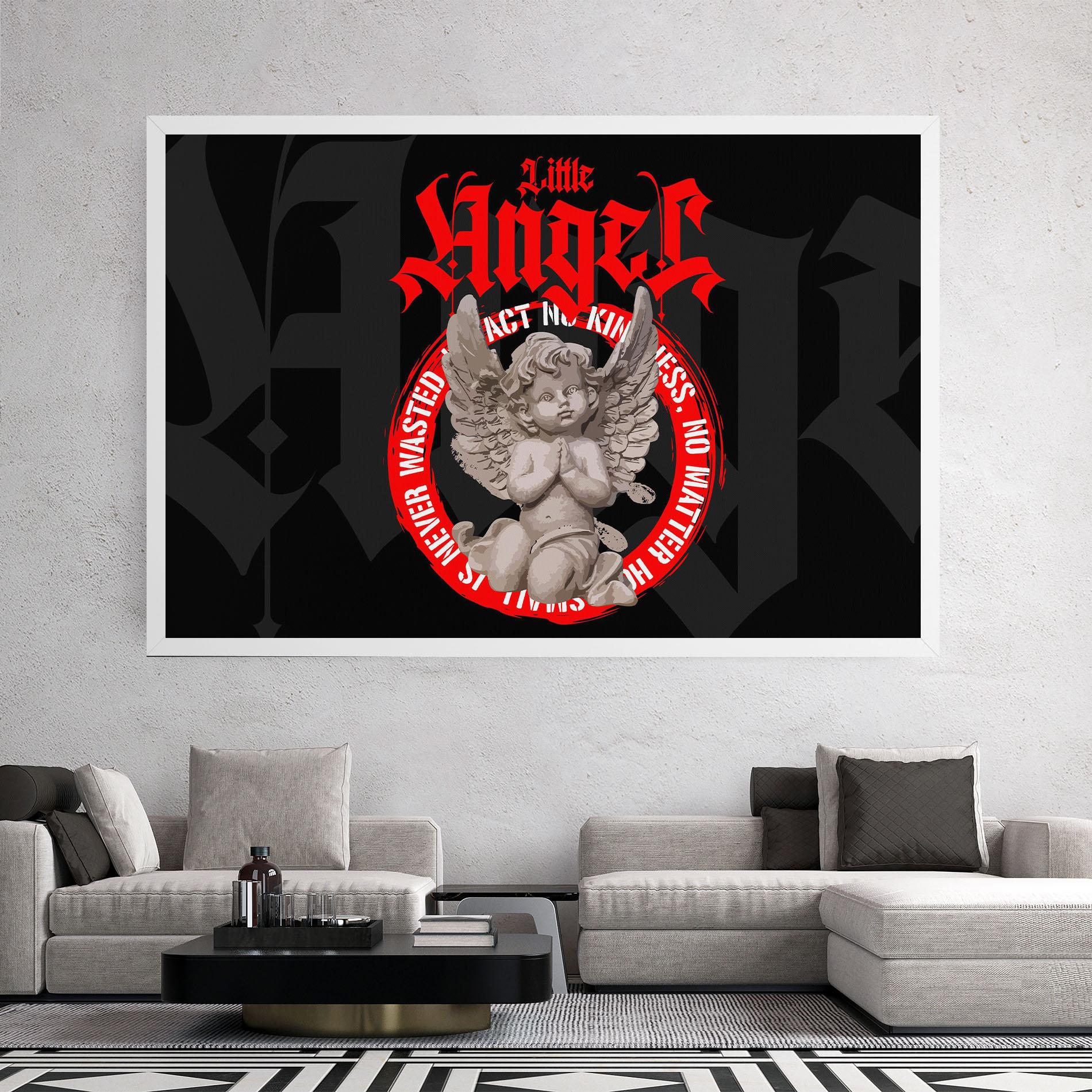 Картина на платно Little Angel mockup 2