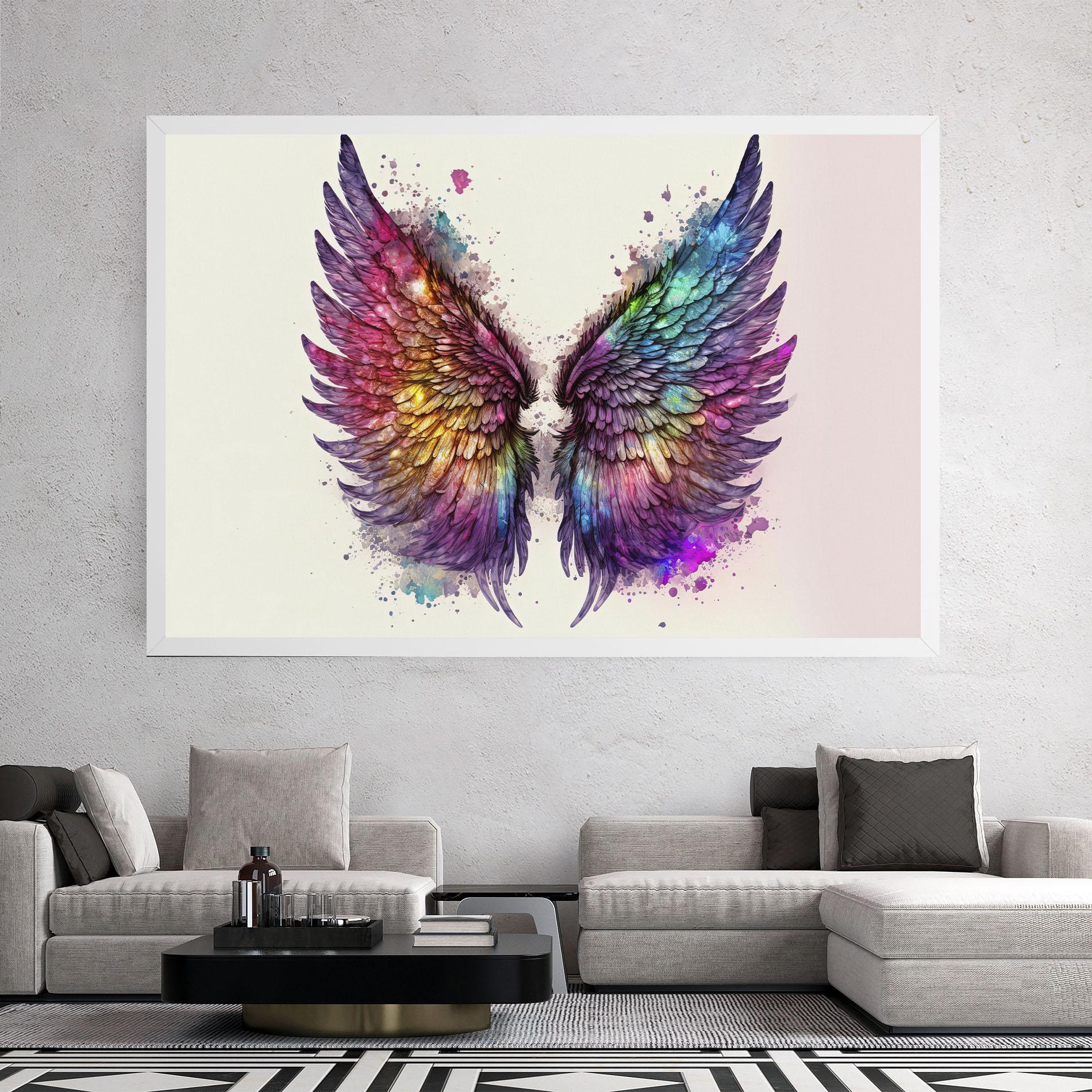 Картина на платно Magic Watercolor Wings mockup 2