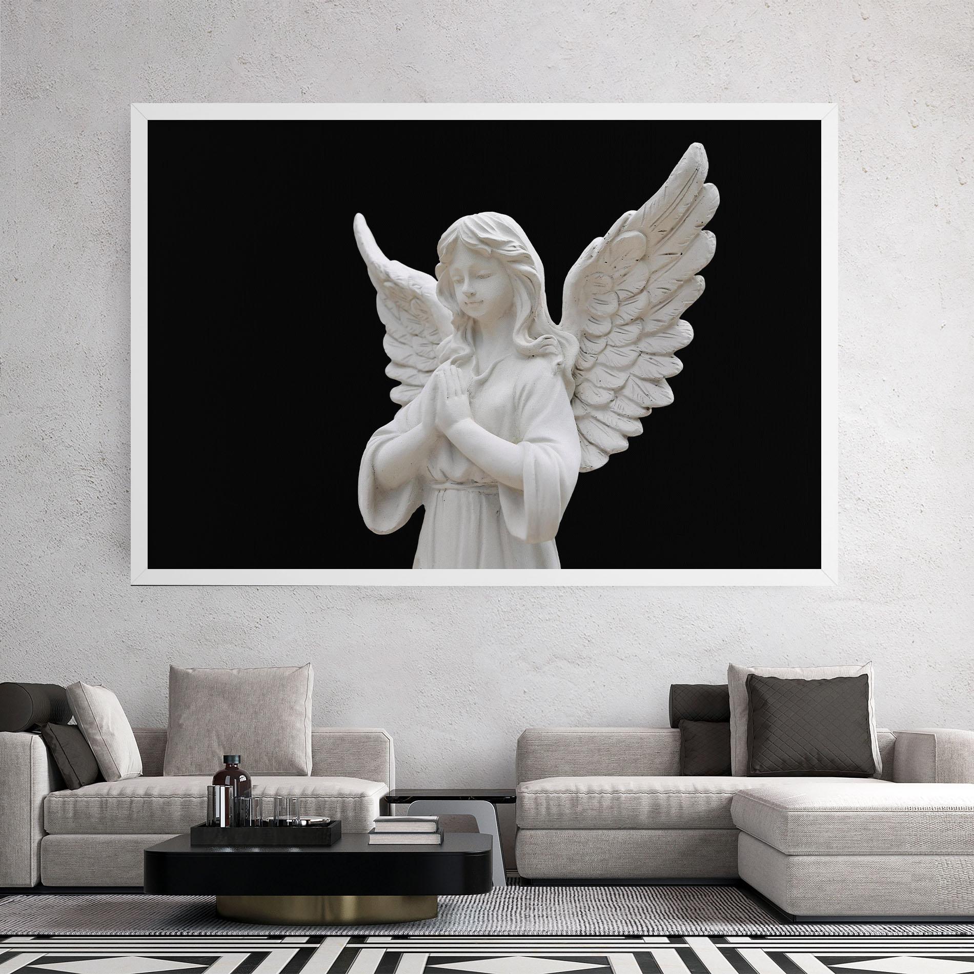 Картина на платно Pretty Angel Statues mockup 2