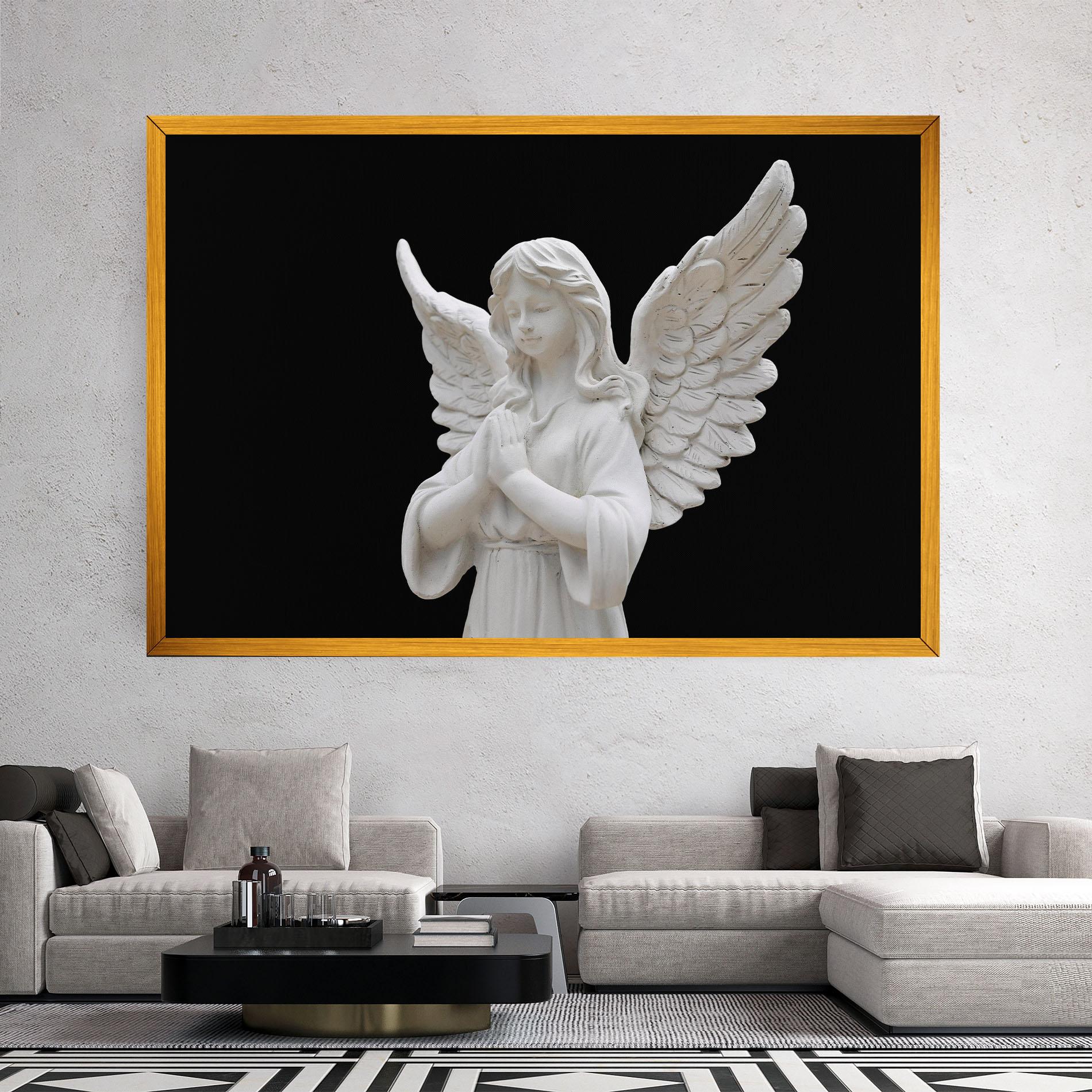 Картина на платно Pretty Angel Statues mockup 2