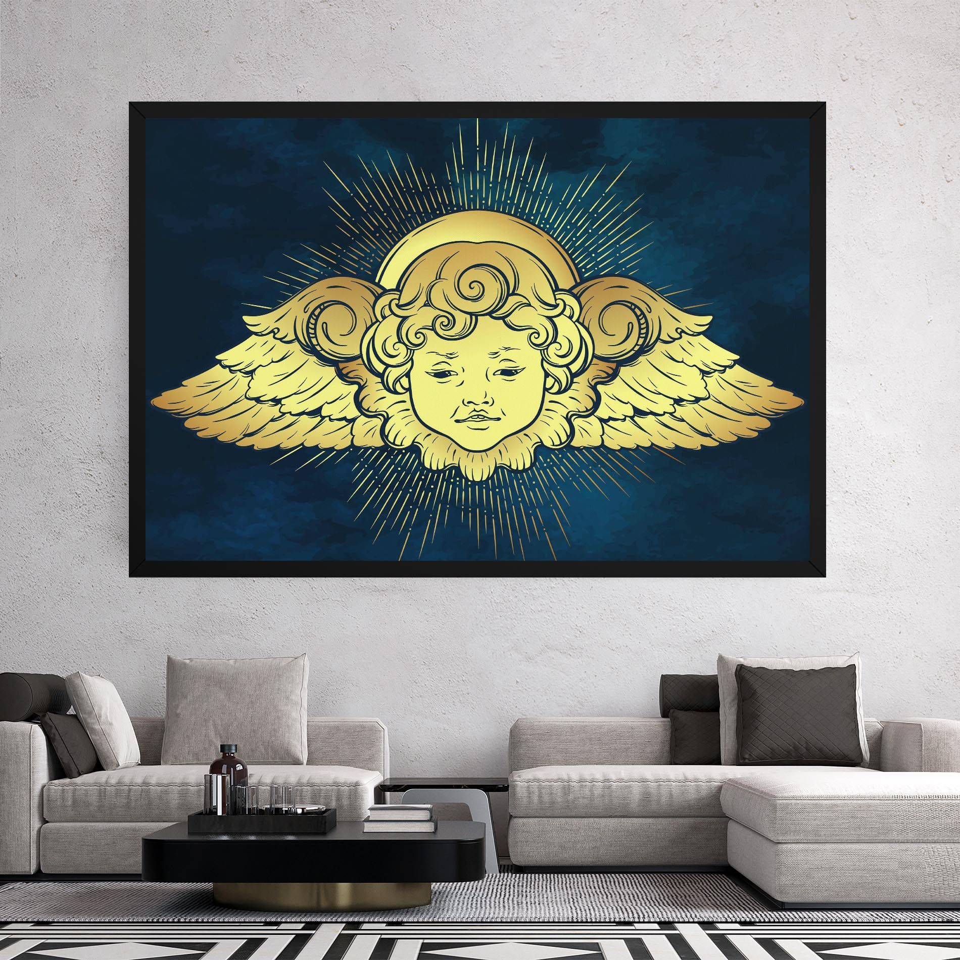 Angel Gold Head mockup 2