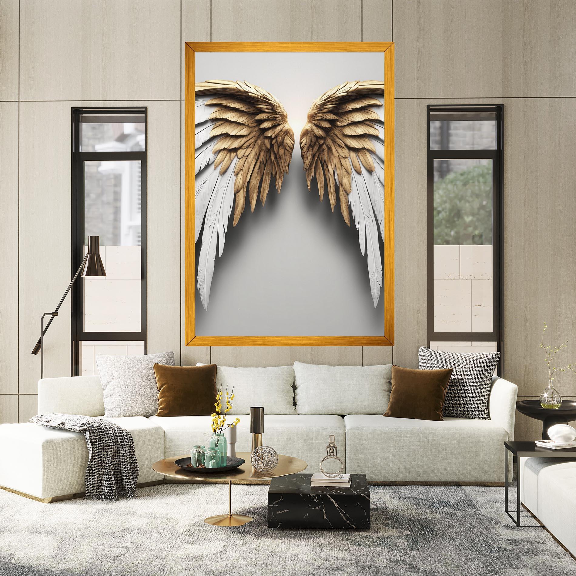 Картина на платно Realistic Angel Wings mockup 2