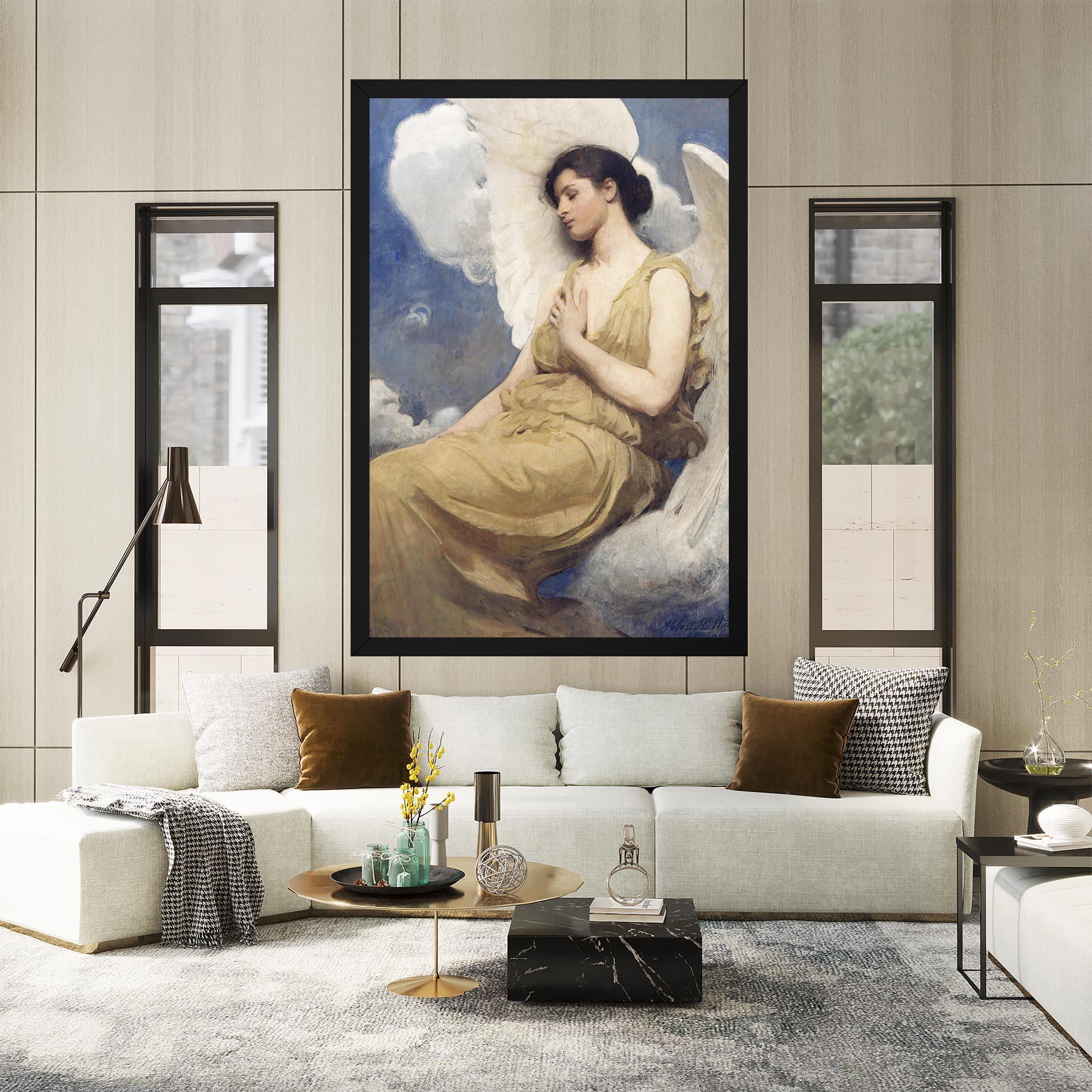 Картина на платно Angel Woman Painting mockup 2