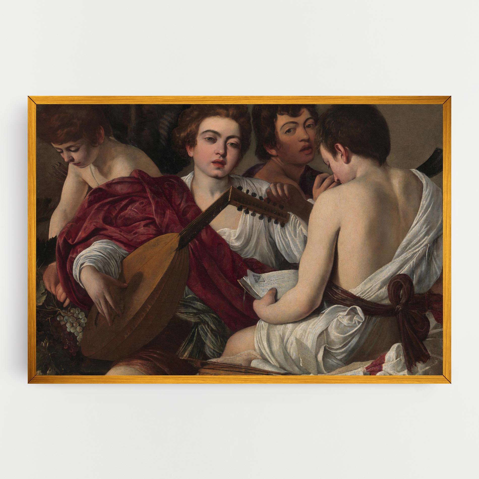 Картина на платно Caravaggio Musici mockup 0