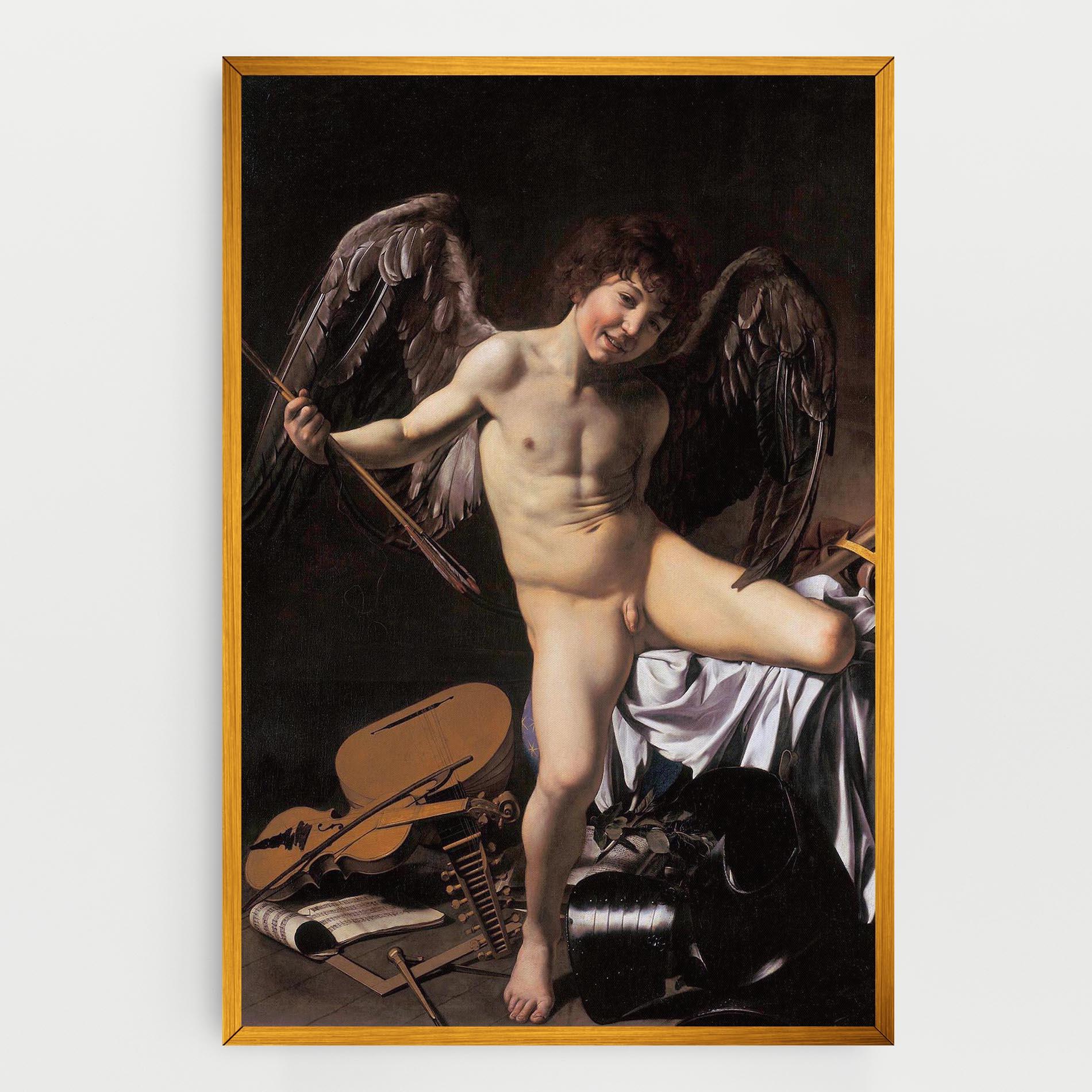 Картина на платно Amor Vincet Omnia mockup 0