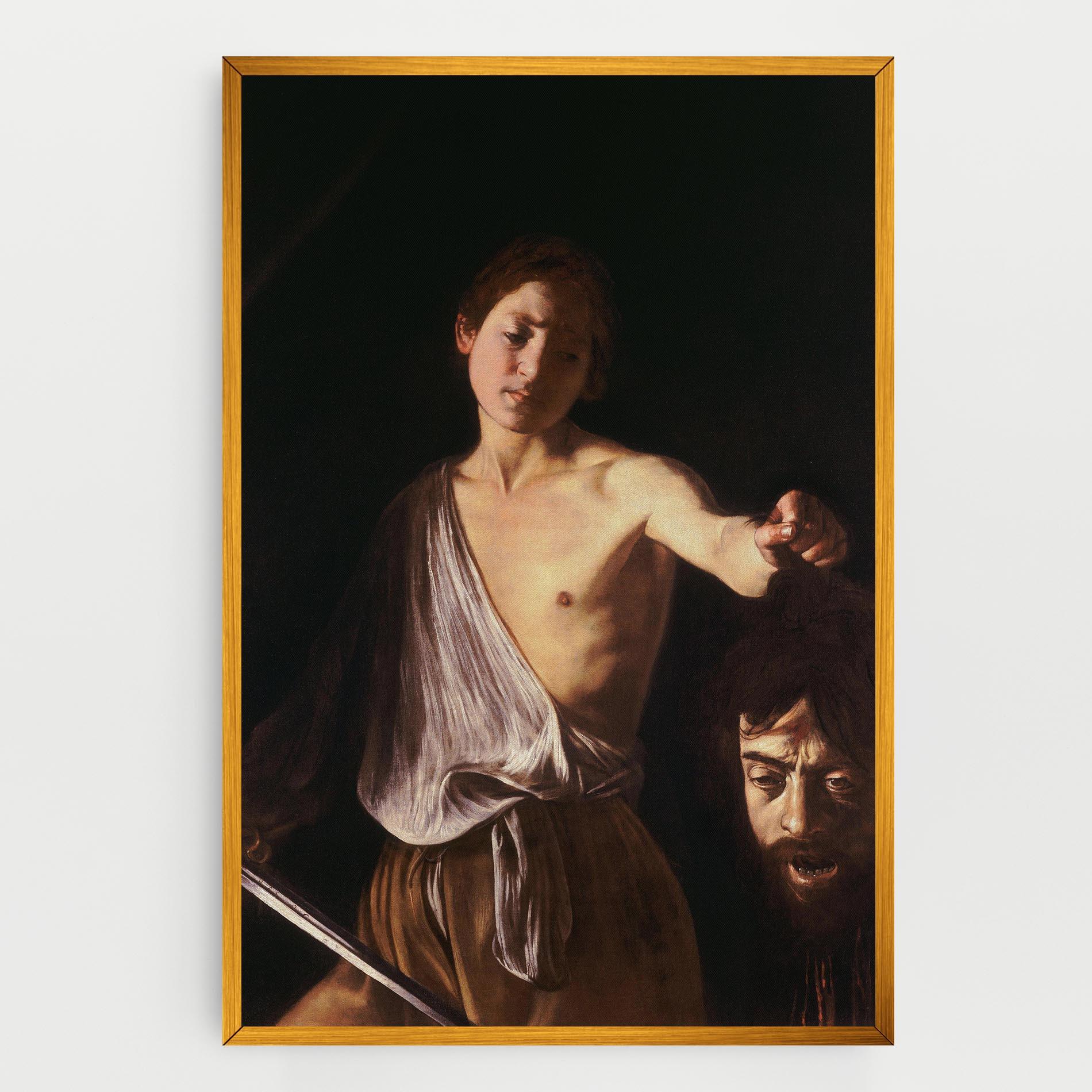 Картина на платно David With The Head Of Goliath mockup 0