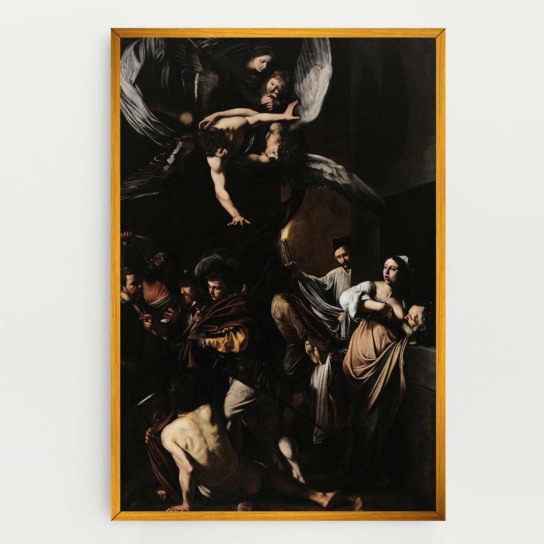Картина на платно Sette Opere Di Misericordia mockup 0