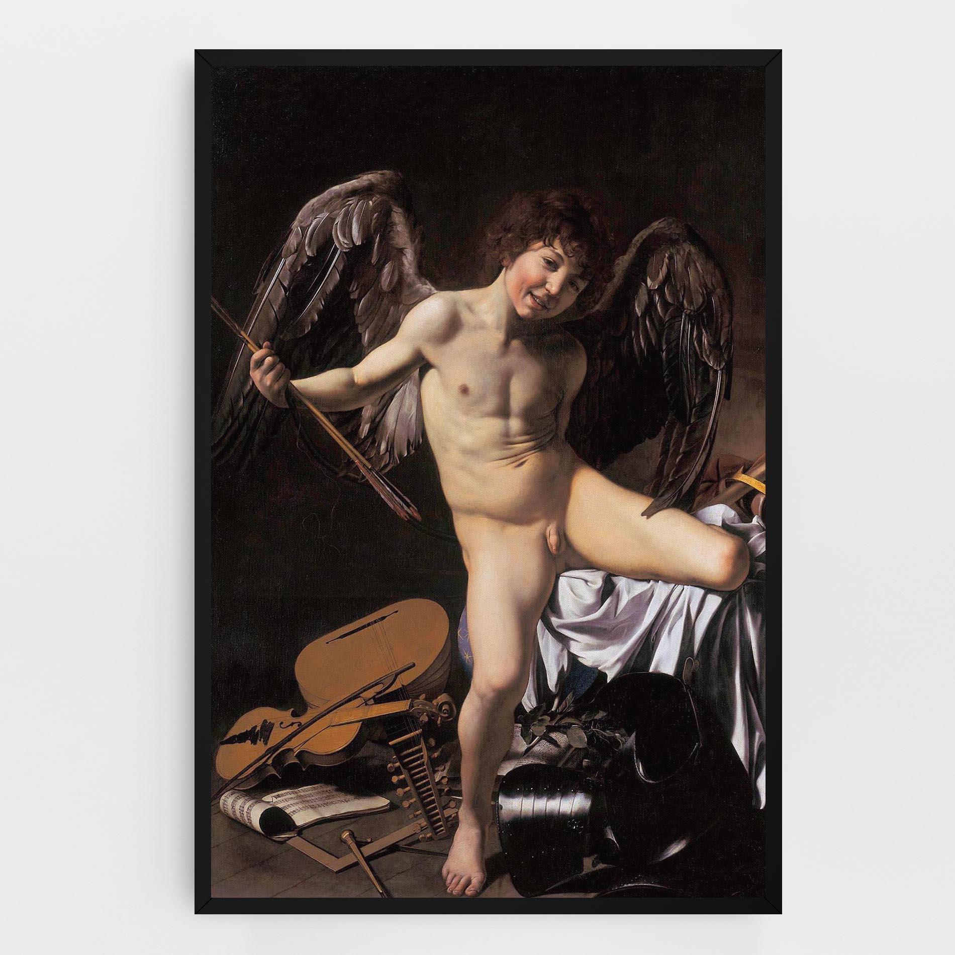 Картина на платно Amor Vincet Omnia mockup 0