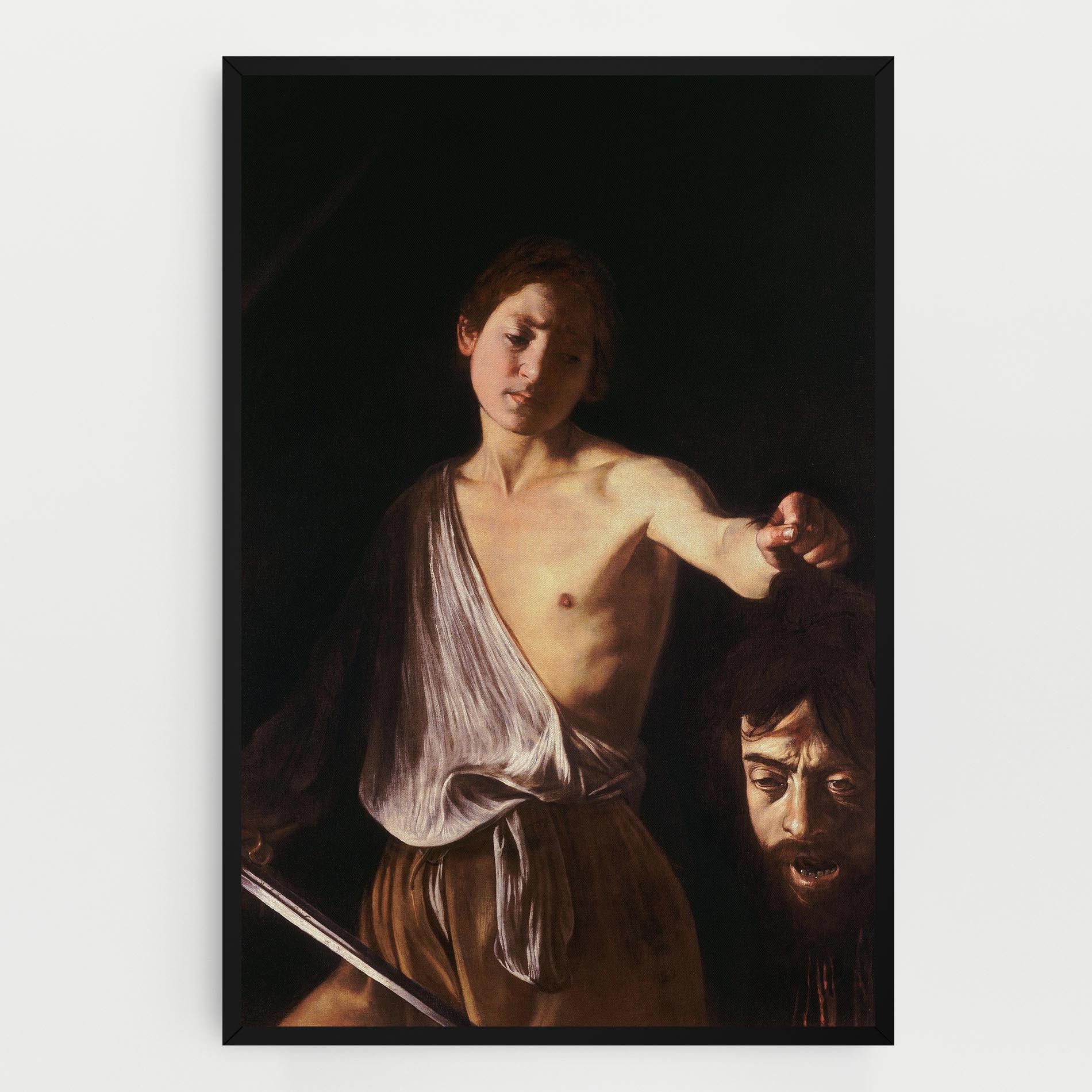 Картина на платно David With The Head Of Goliath mockup 0