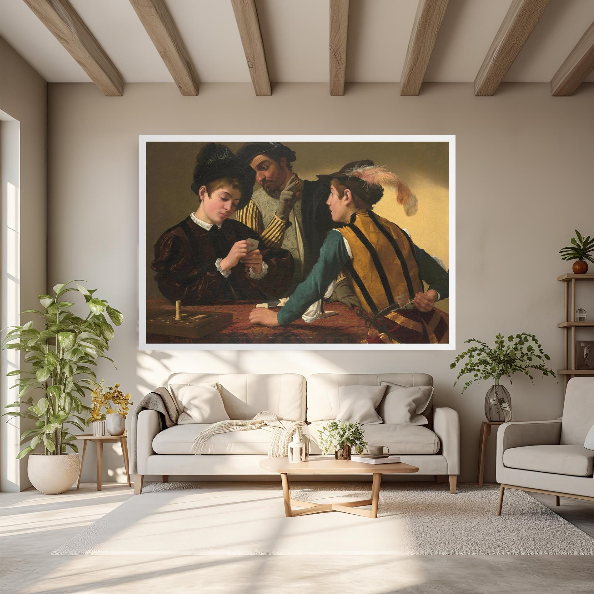 Caravaggio The Cardsharps mockup 6