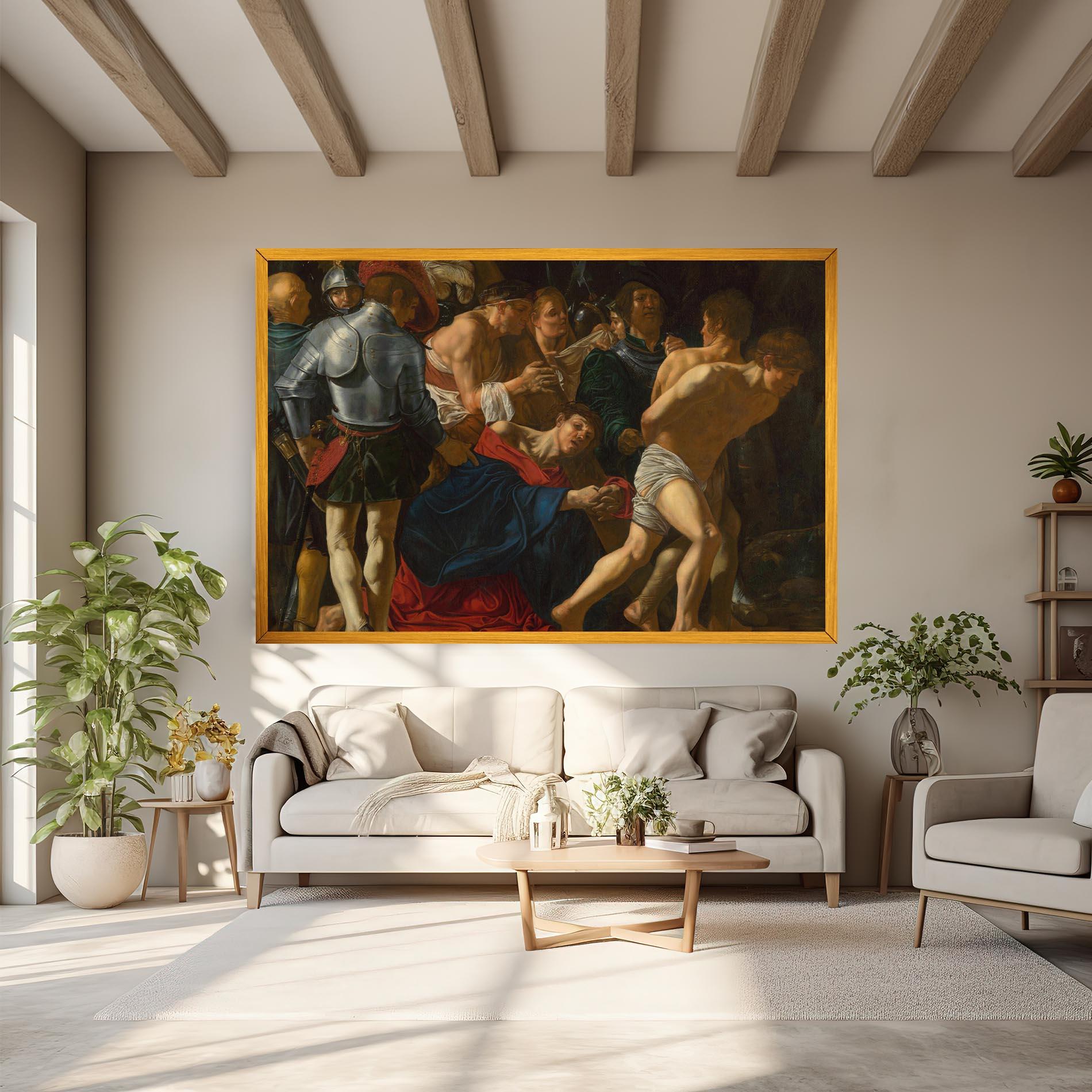 Картина на платно Fall Of Christ Calvary mockup 6