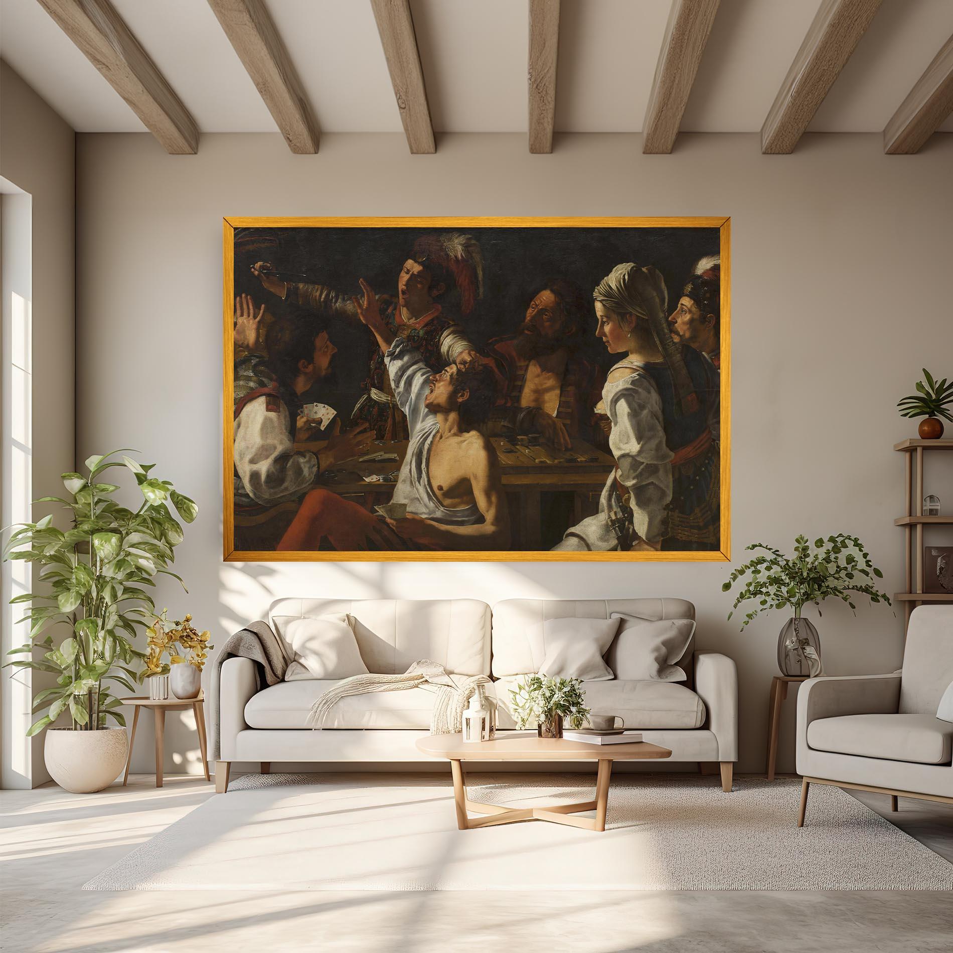 Картина на платно Rombouts Backgammon mockup 6