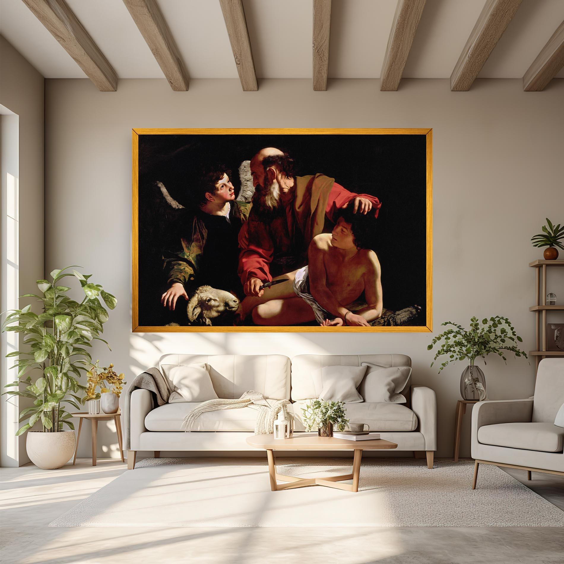 Картина на платно Sacrifice Of Isaac mockup 6