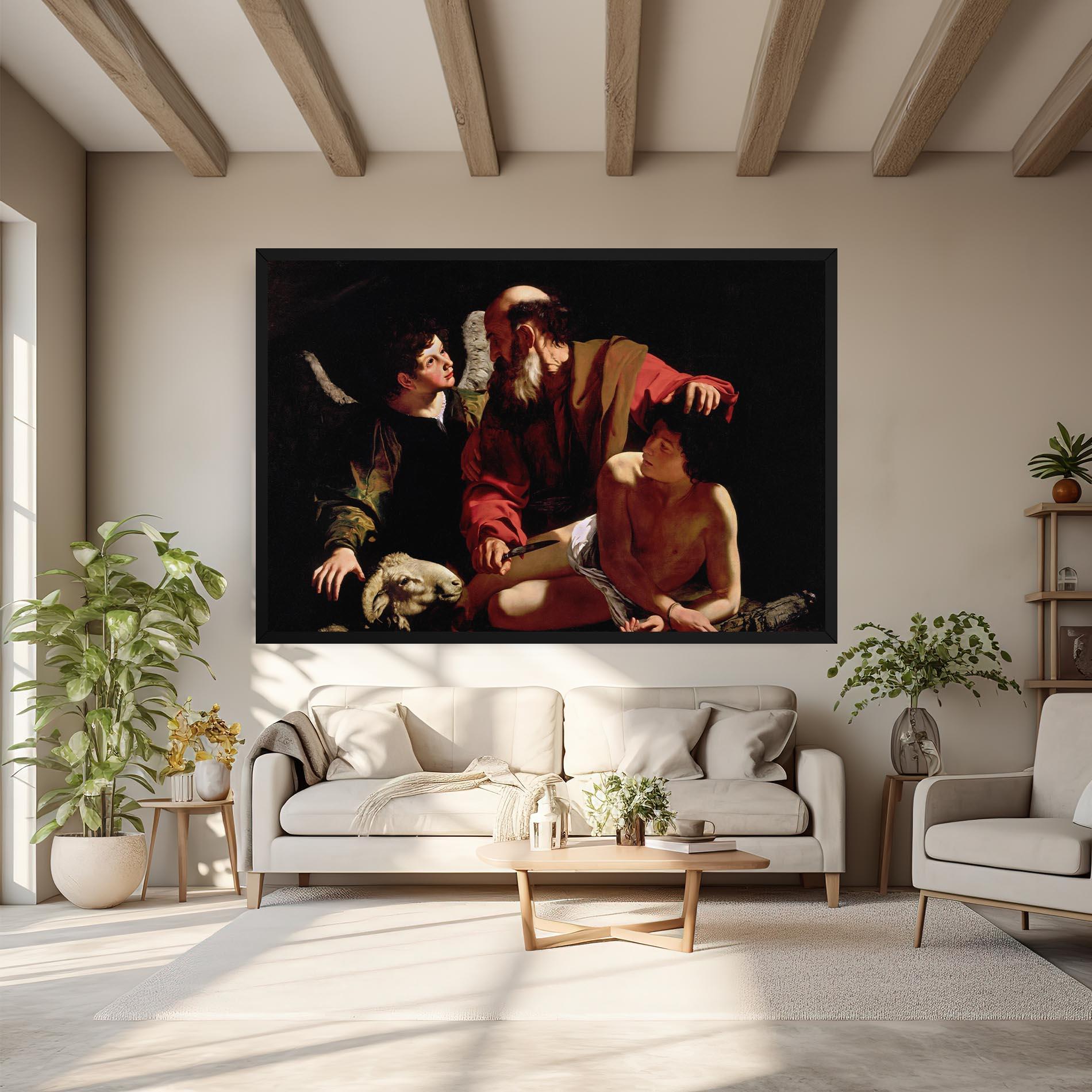 Картина на платно Sacrifice Of Isaac mockup 6