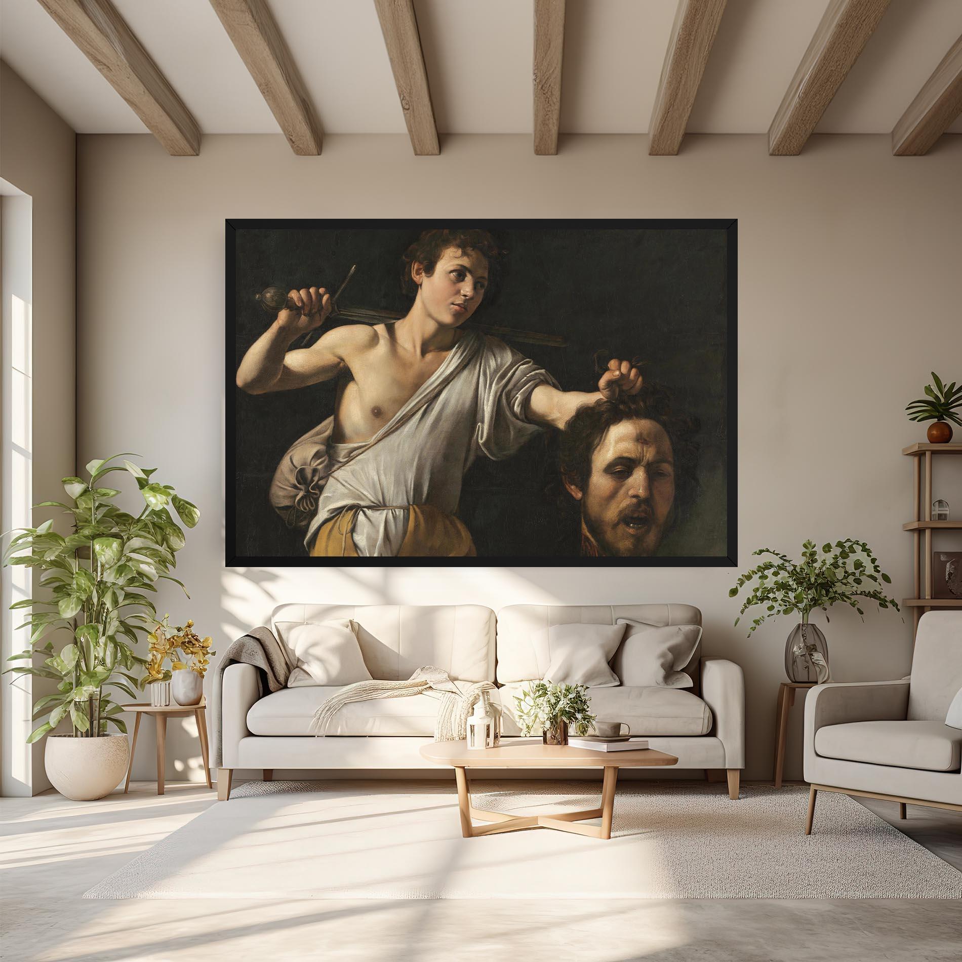 Картина на платно The Head Of Goliath mockup 6